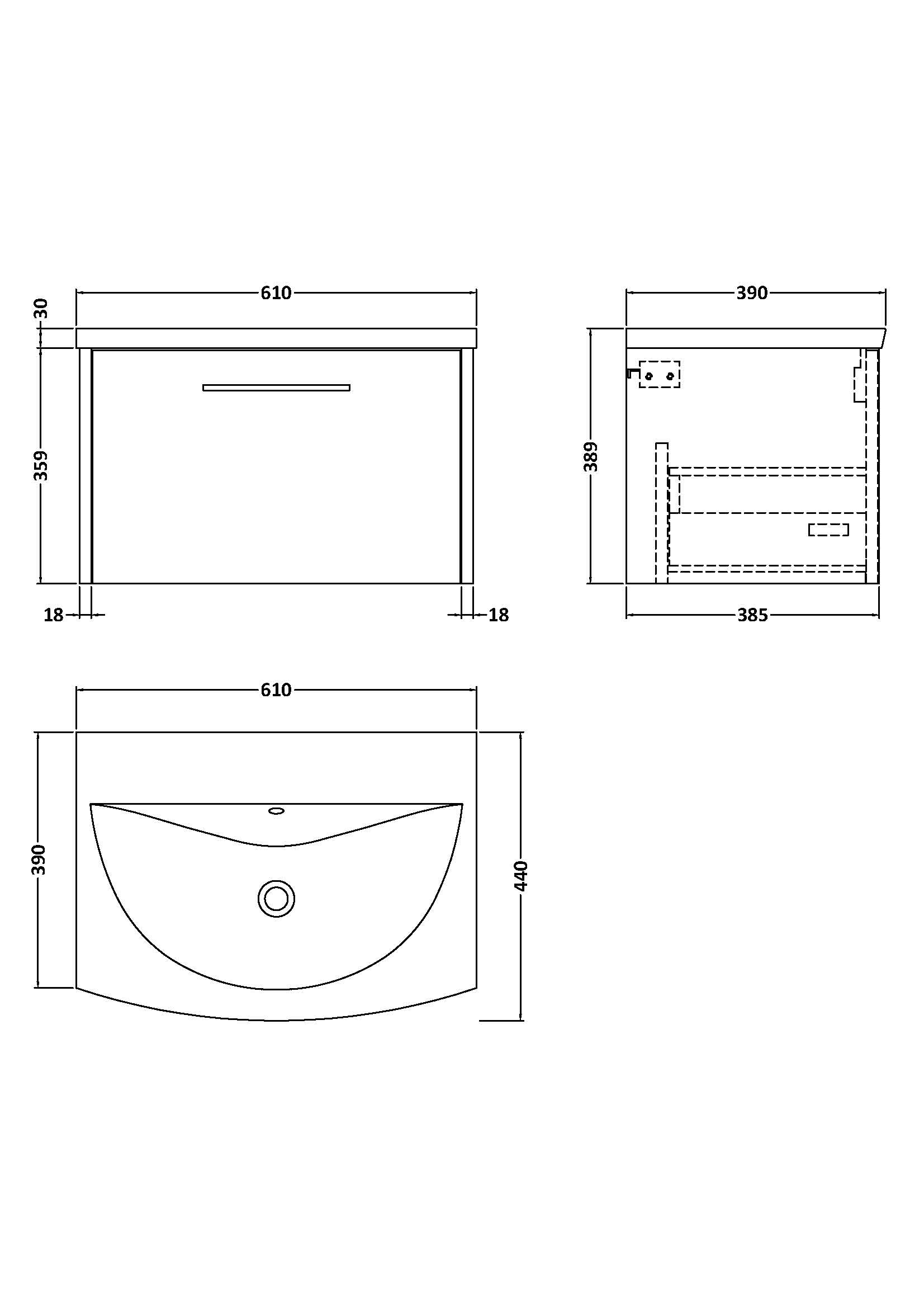 Contemporary bathroom vanity unit with integrated basin, sleek design, ample storage, and modern chrome handle, perfect for stylish Bubly bathrooms.