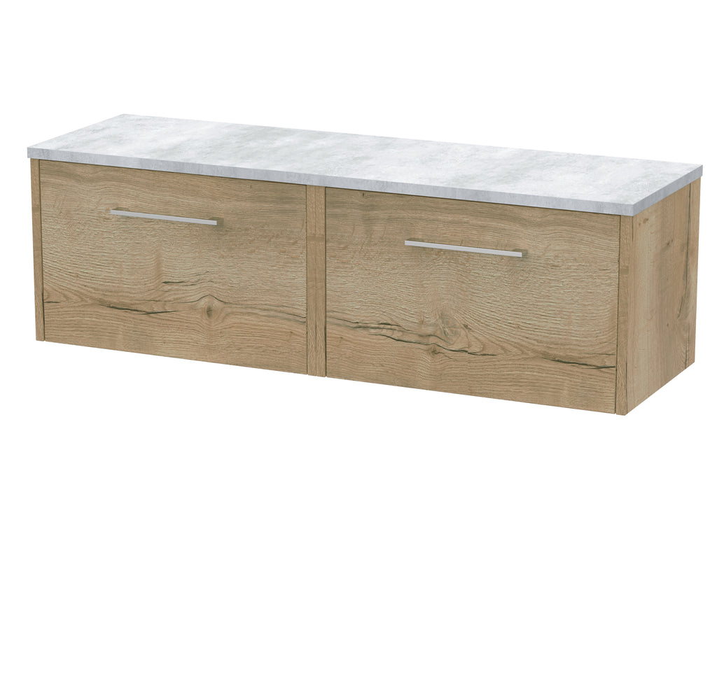 Stylish wooden bathroom cabinet with a marble top, ideal for storage and enhancing bathroom decor.