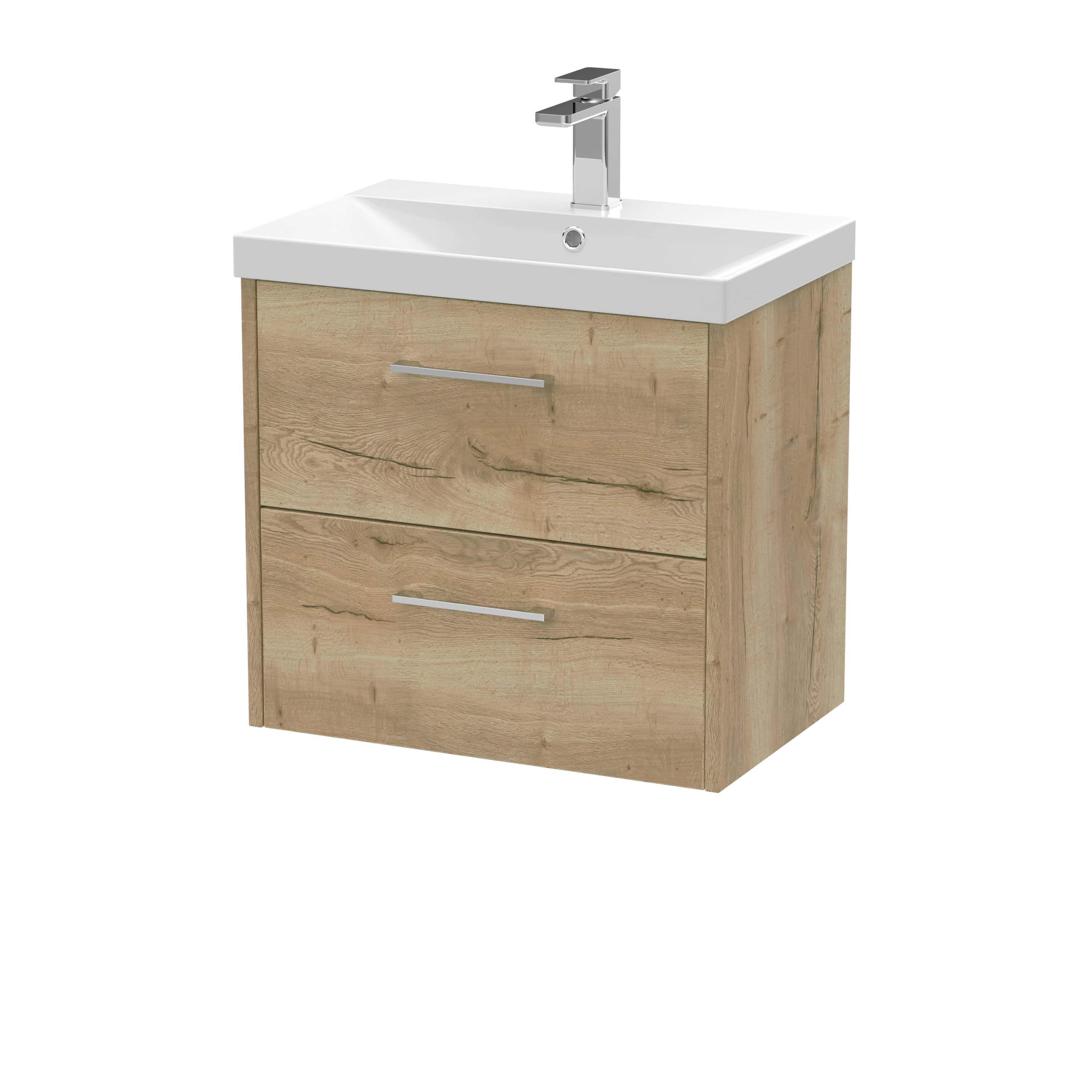 Modern bathroom vanity unit with ceramic sink and wood finish, ideal for stylish bathroom upgrades and storage solutions. Suitable for contemporary bathroom design.