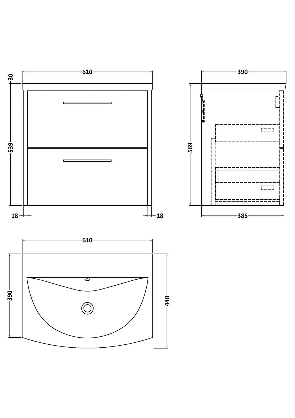 Elegant bathroom vanity with spacious drawers, modern design, ideal for bathroom storage and organisation. Perfect for contemporary Bubly bathrooms with functional, stylish furniture.