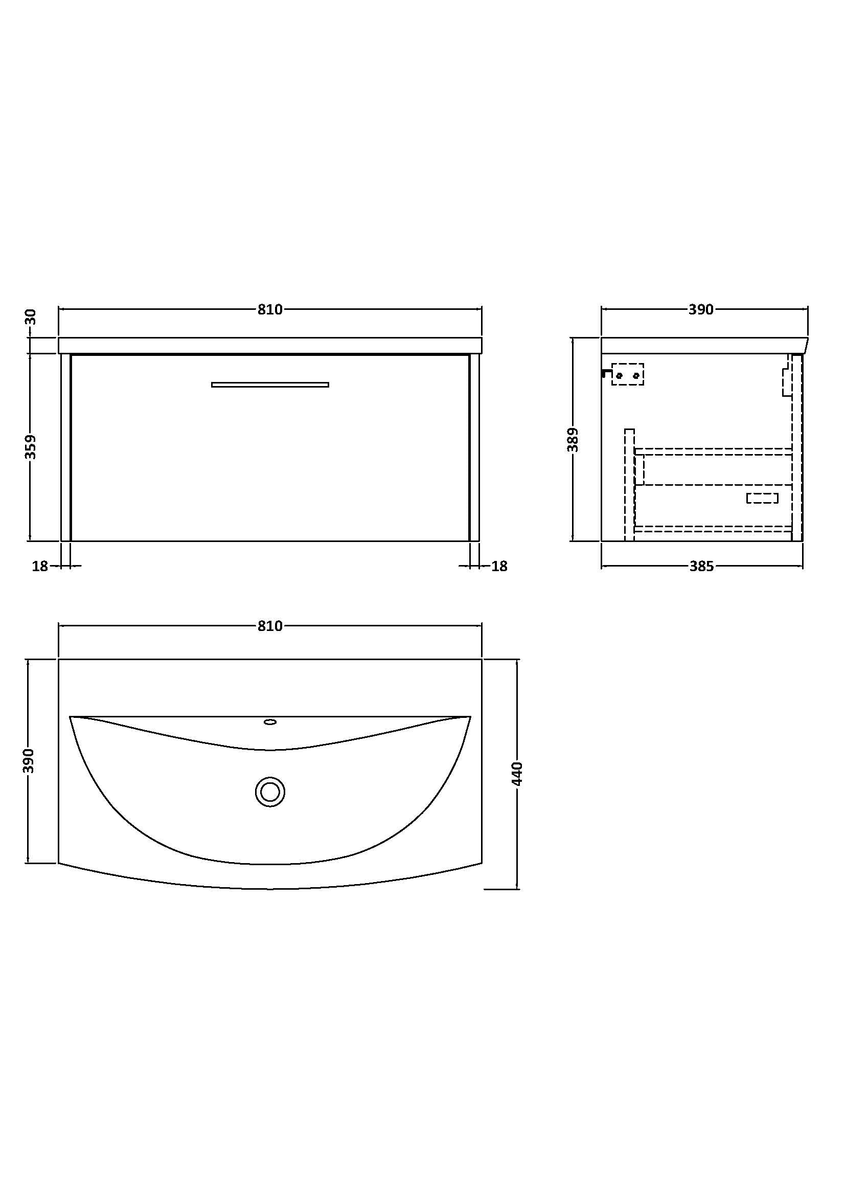 High-quality bathroom vanity with integrated sink, modern design, durable materials, and precise dimensions from Bubly Bathrooms UK. Perfect for contemporary bathroom renovations.
