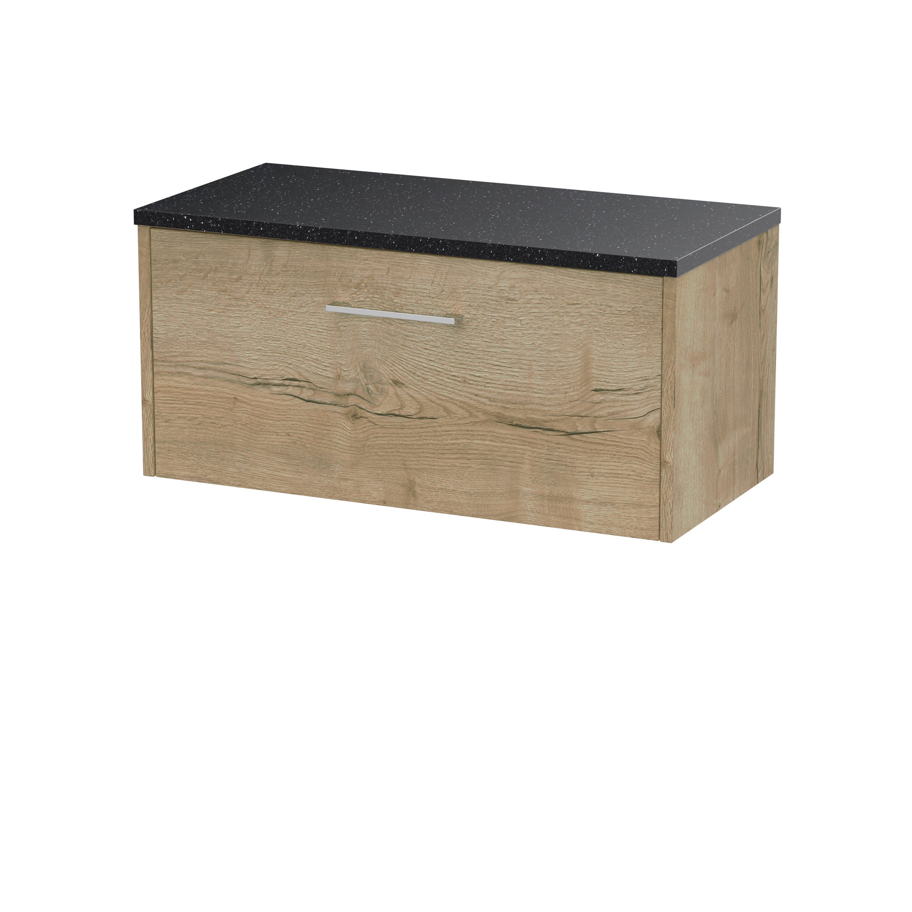 Solid wood bathroom storage cabinet with black granite top, ideal for modern bathroom decor and organisation. Durable, stylish, and functional bathroom furniture from Bubly Bathrooms.