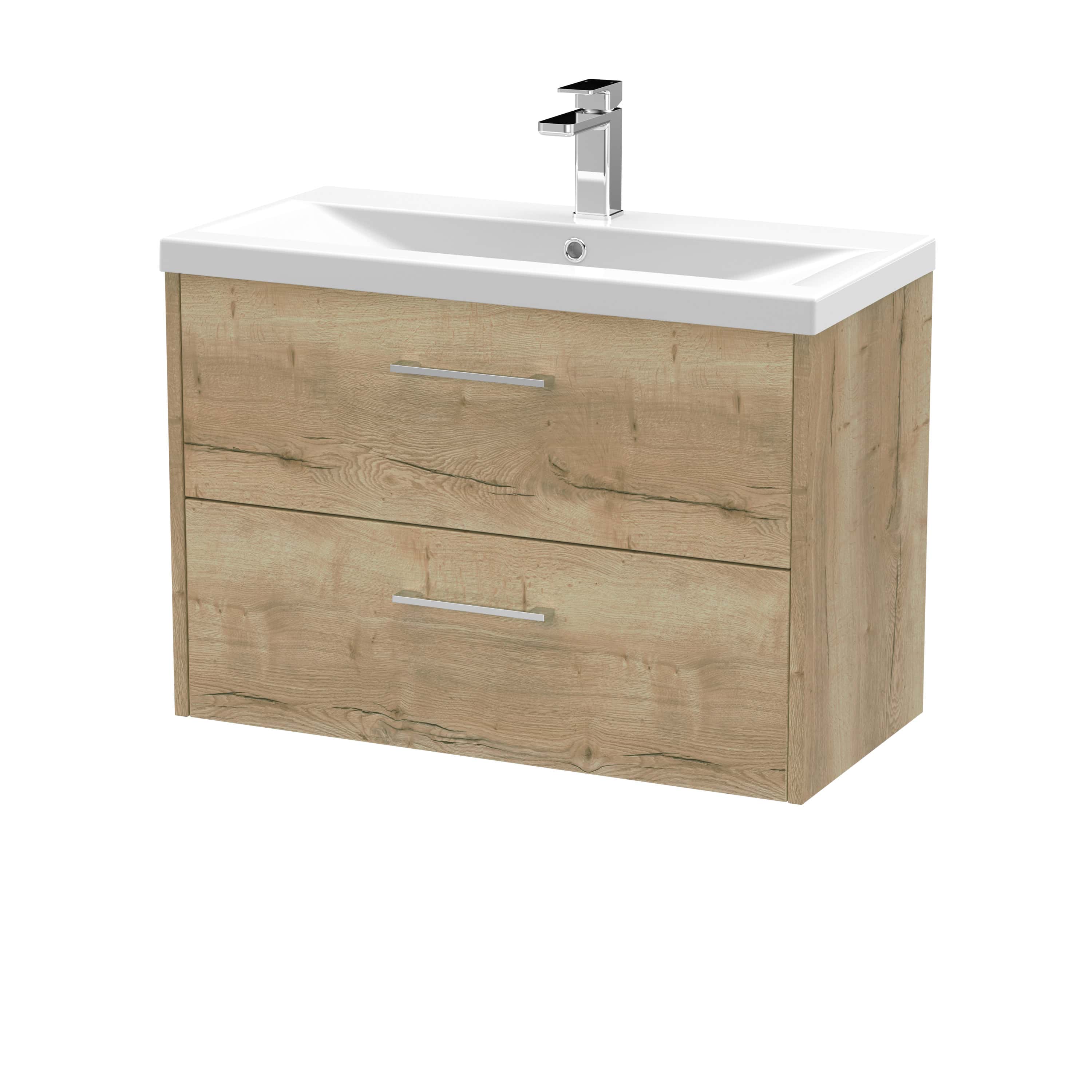 Hudson Reed Juno 2 Drawer Wall Hung Vanity Unit With Basin 1 - 1 TH