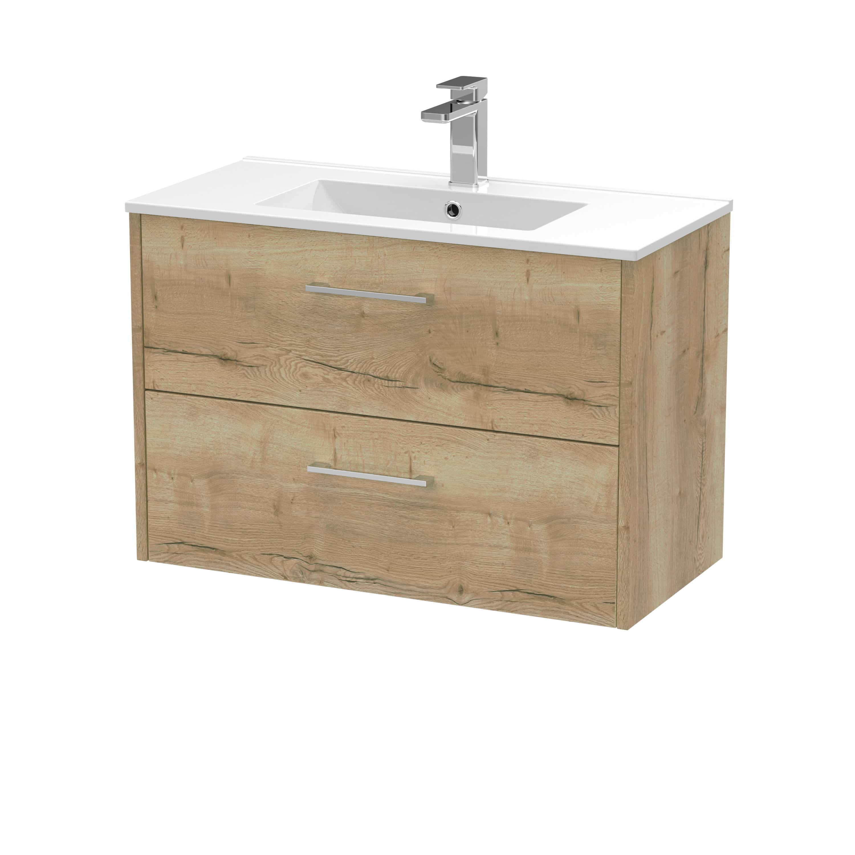 Elegant wooden bathroom vanity unit with integrated sink and chrome faucet for modern bathrooms. Ideal for stylish storage and functional design in home en suites or guest bathrooms.