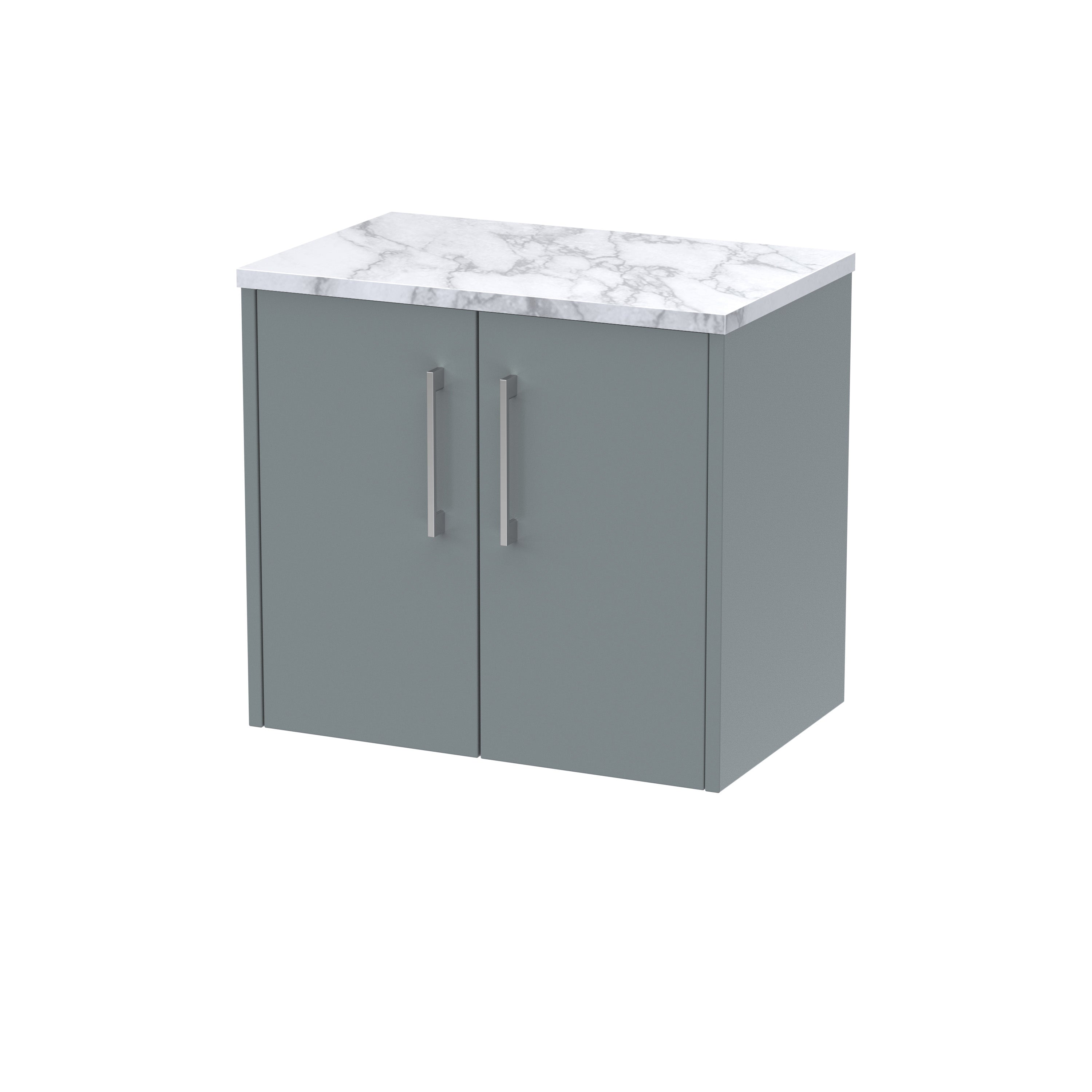 Modern grey bathroom vanity with marble countertop, sleek handles, and ample storage for contemporary bathroom design. Perfect for bathroom renovation projects and stylish storage solutions.