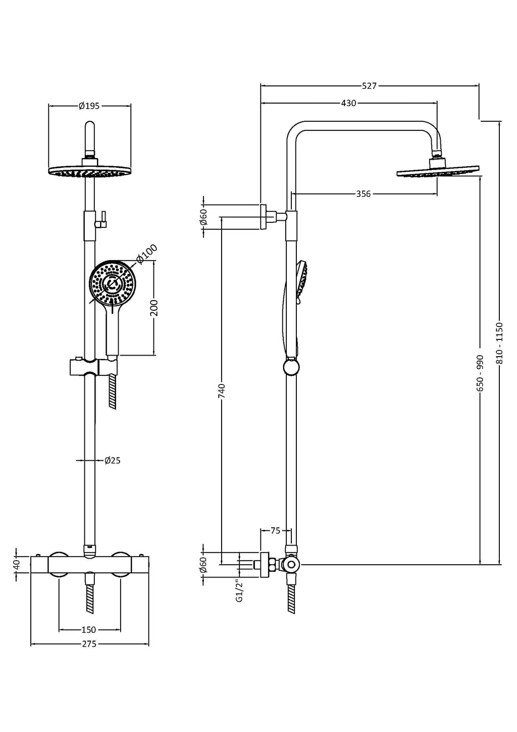 High-quality digital bathroom shower design drawing with detailed measurements and specifications. Perfect for bathroom renovation or installation projects.