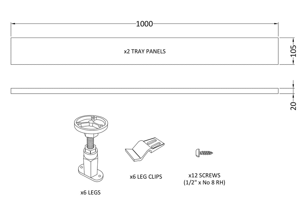 Elegant bathroom shower tray with a sleek, modern design, featuring durable construction and easy installation options. Perfect for creating a stylish, functional shower space.