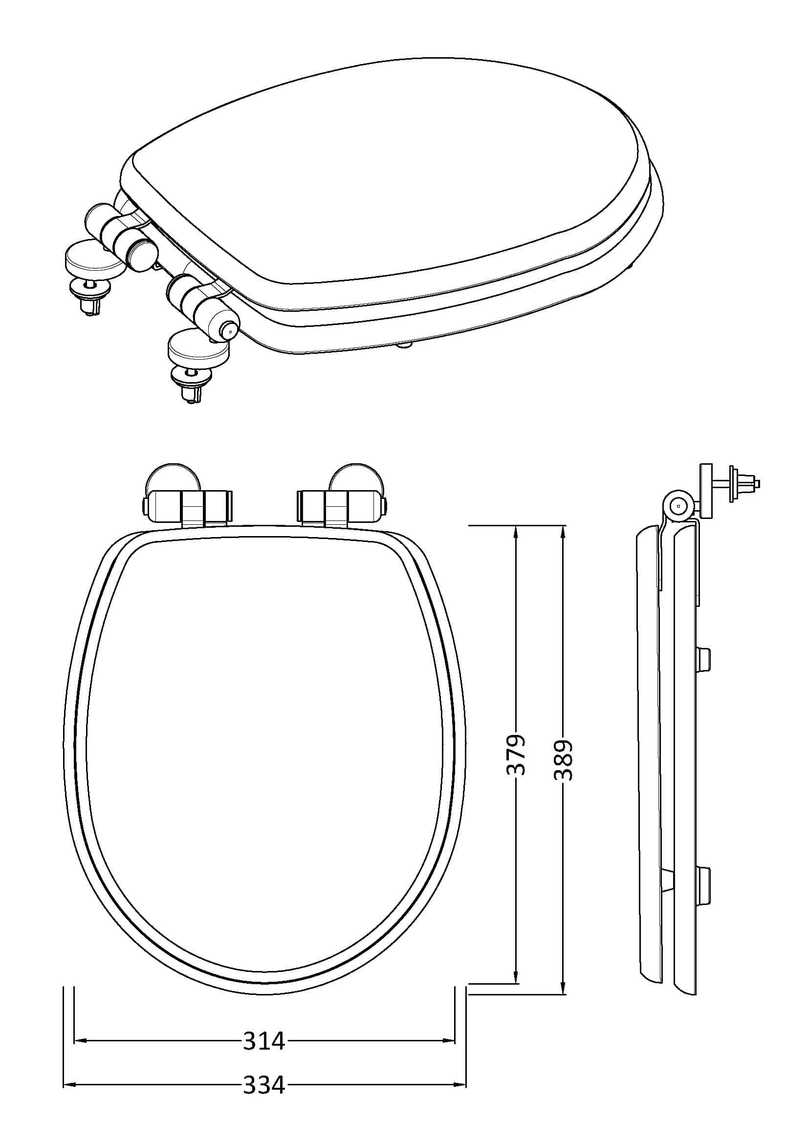 High-quality bathroom toilet seat with precise dimensions, durable construction, and easy installation for modern bathroom designs. Suitable for replacing or upgrading existing toilet fixtures.