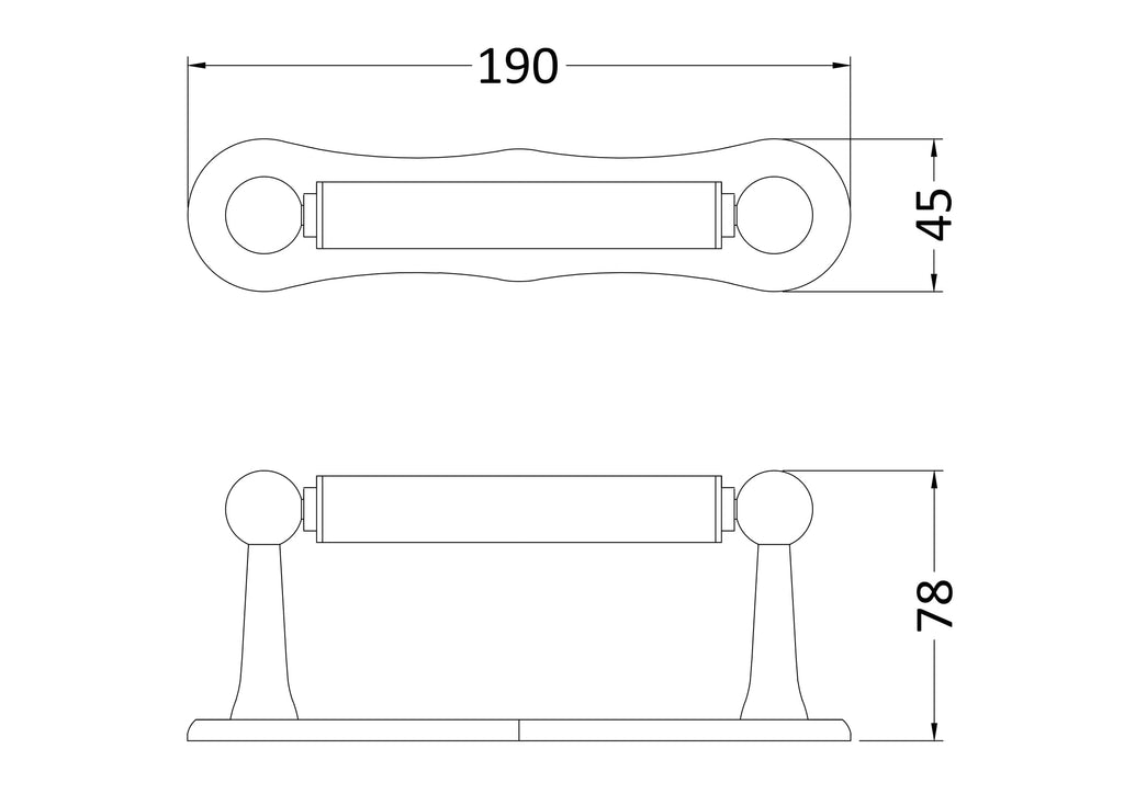 Shaker-style bathroom cabinet handle with sleek chrome finish, designed for modern bathroom cabinetry, featuring durable hardware and elegant aesthetic.