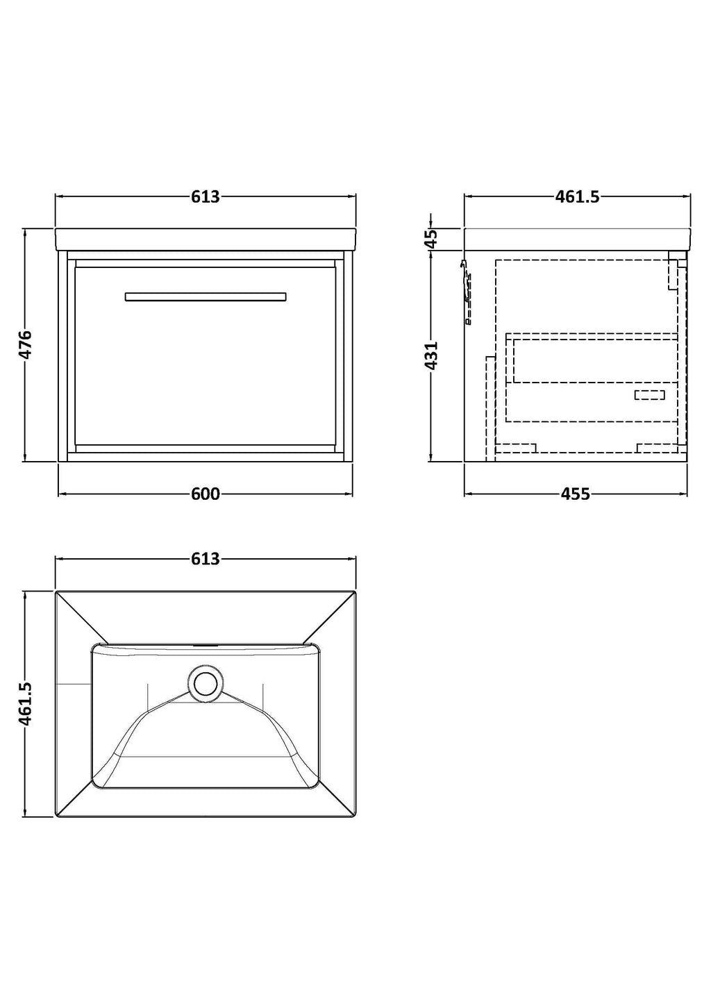 Sleek modern bathroom vanity with integrated sink, compact design, ideal for contemporary Bubly bathrooms, featuring ample storage space and durable materials for stylish functionality.