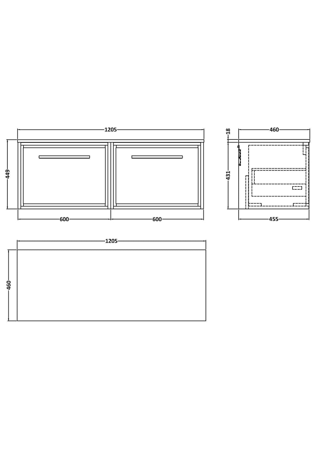 Bright, modern bathroom vanity unit with sleek handles, spacious storage drawers, and contemporary design, perfect for enhancing any modern bathroom space.