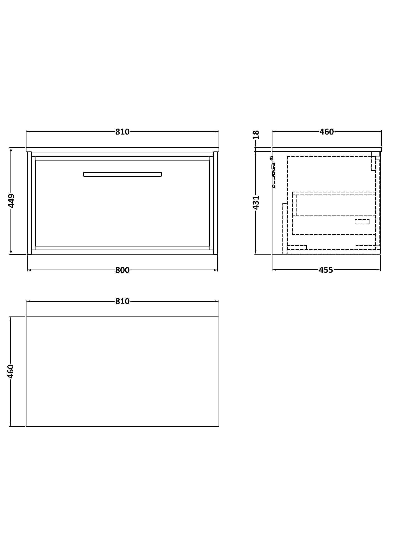 Schematic drawing of a modern bathroom vanity unit with detailed measurements, designed for efficient bathroom storage and aesthetic appeal. Ideal for bathrooms requiring space optimisation and contemporary style.