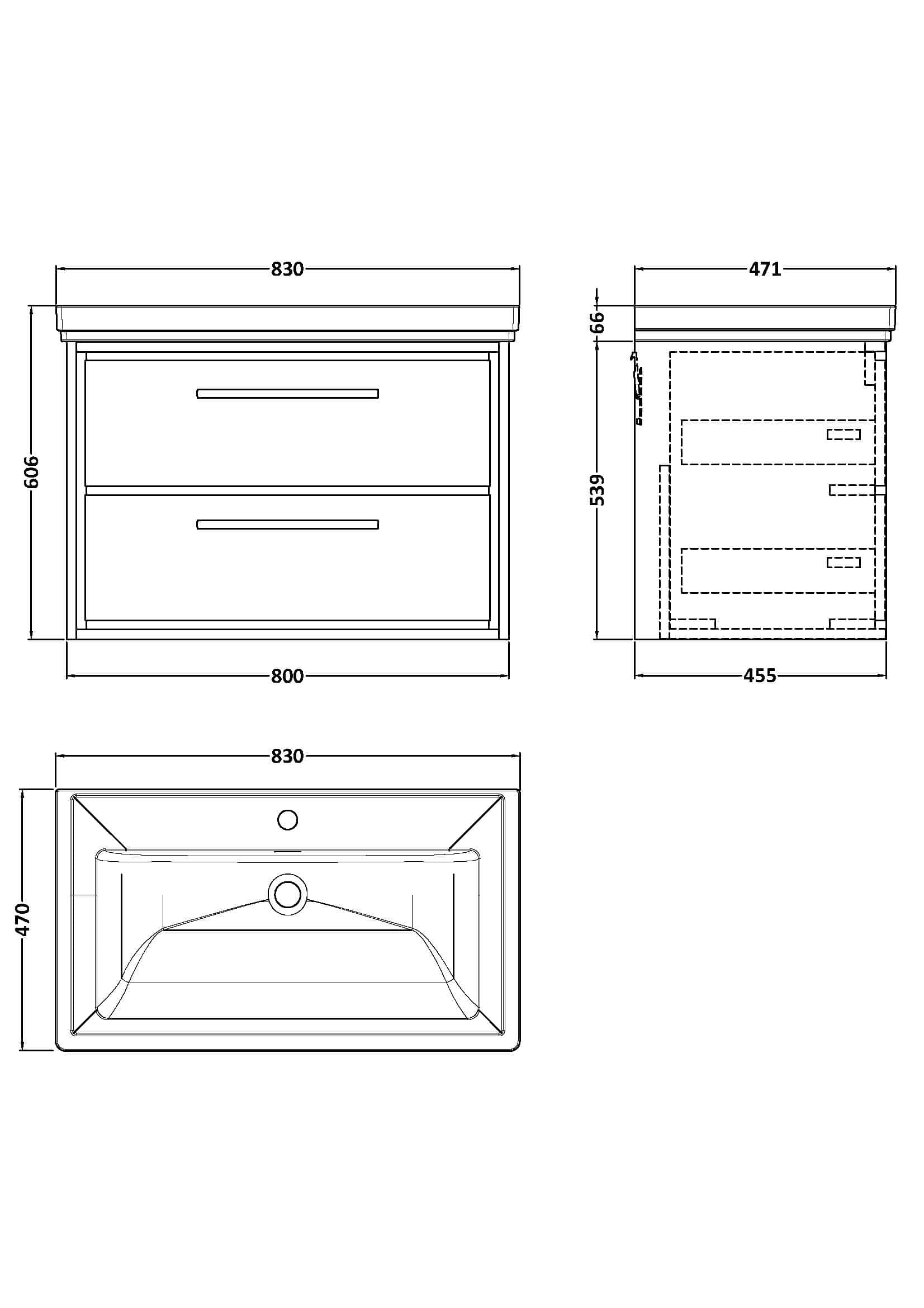 Sleek modern bathroom vanity with double drawers, durable construction, and stylish design perfect for contemporary Bubly bathrooms.