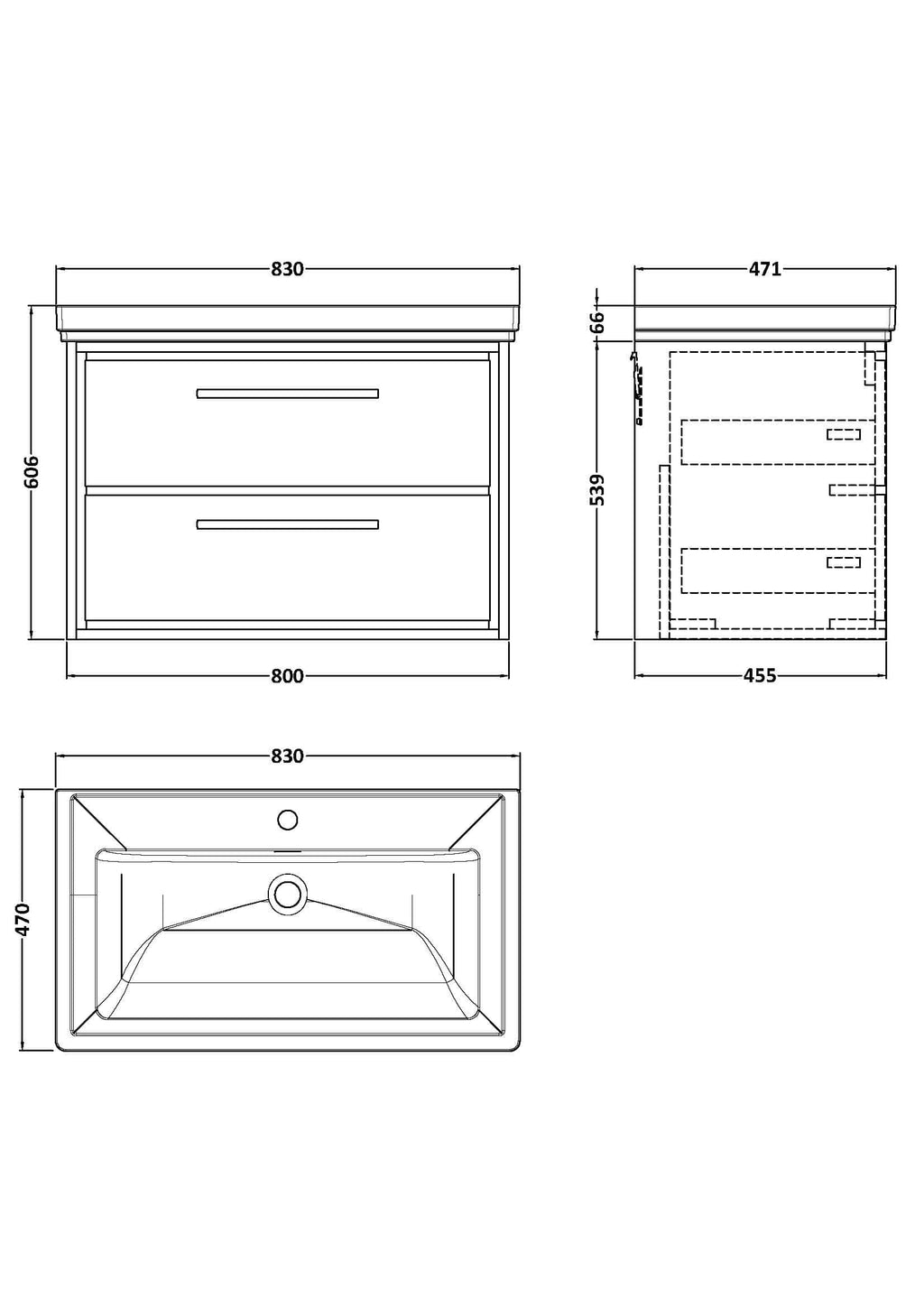 Sleek modern bathroom vanity with double drawers, durable construction, and stylish design perfect for contemporary Bubly bathrooms.