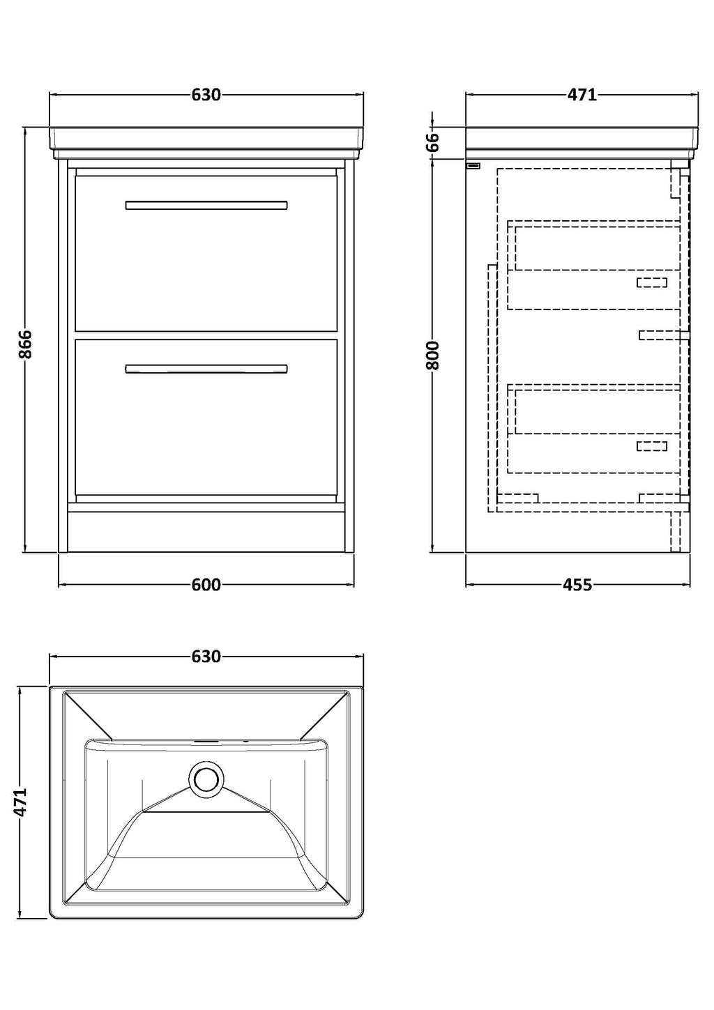 Sleek bathroom vanity cabinet with drawers, modern design, perfect for bathroom storage and organisation.