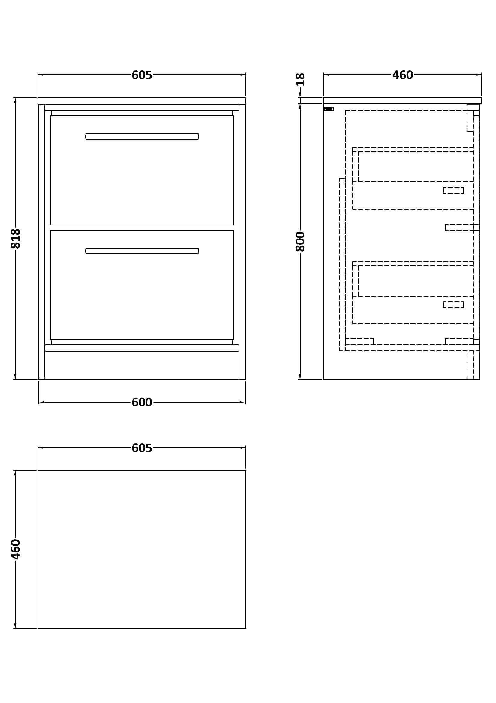 Modern bathroom storage cabinet with drawers, ideal for organising bathroom essentials, showcasing sleek design and durable materials for luxurious Bubly Bathrooms.