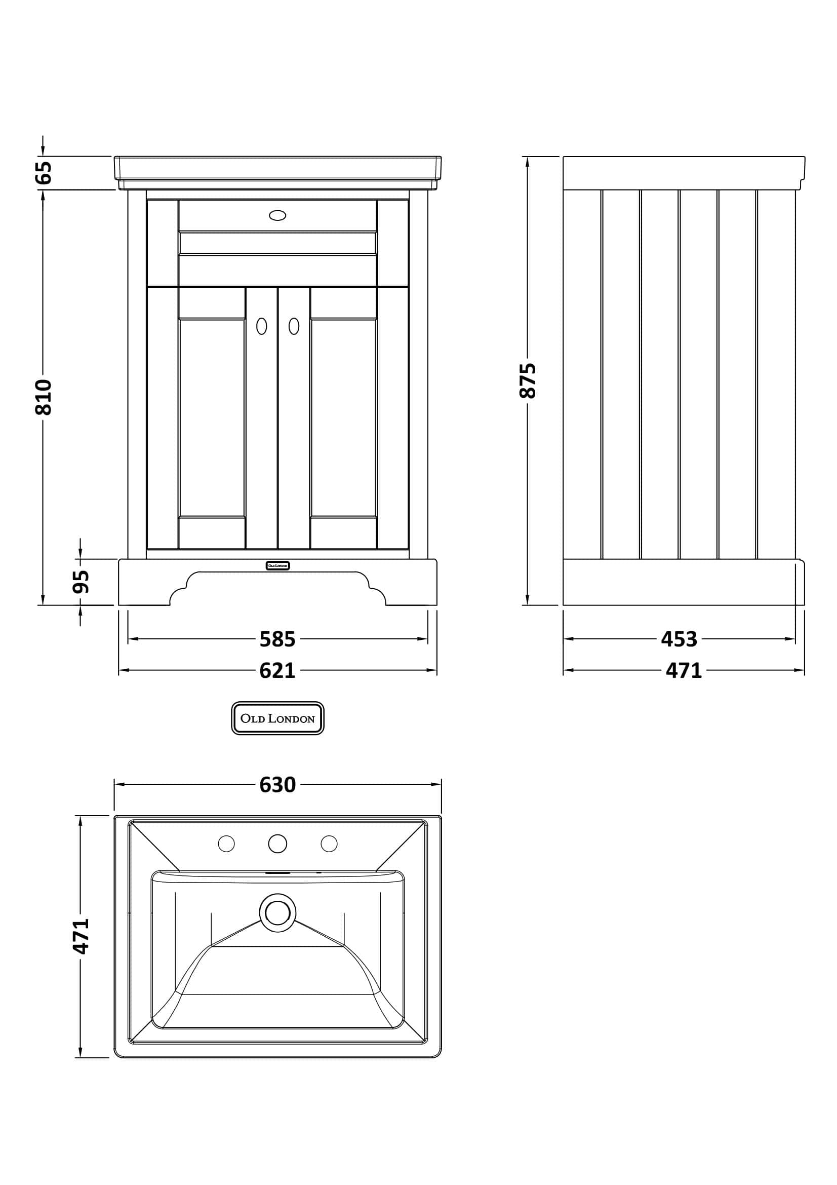 Elegant bathroom vanity with traditional wood finish, spacious storage below, and classic design elements for timeless bathroom decor.