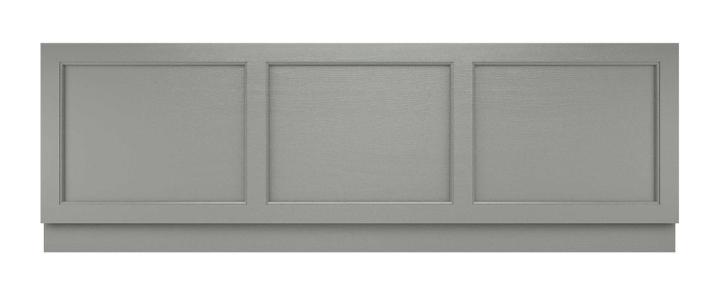 Sleek grey bathroom cabinet with three panel doors, modern storage solution for stylish and functional bathroom organisation.