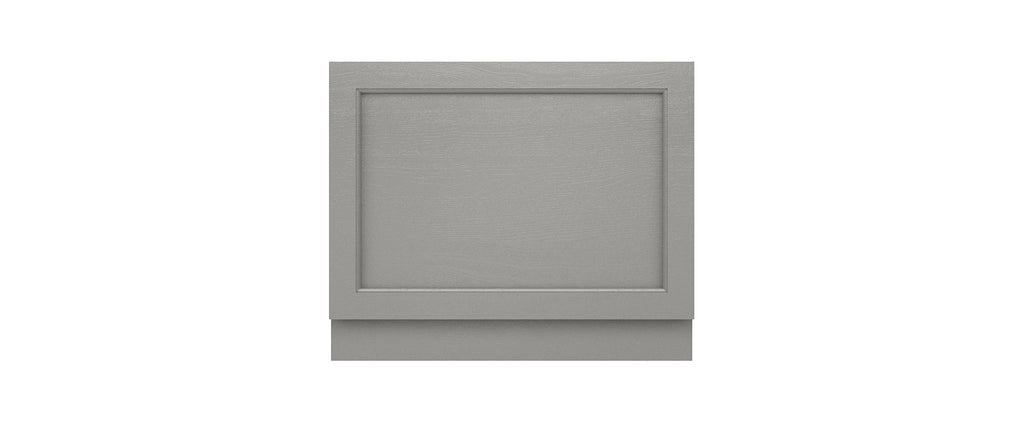 Modern grey bathroom cabinet with a paneled door and sleek design, ideal for storage and enhancing bathroom aesthetics.