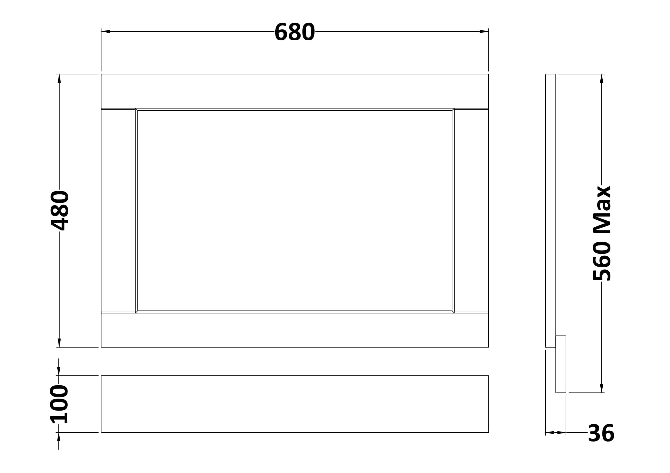 High-quality bathroom cabinet drawing with precise measurements for modern Bubly bathrooms, showcasing sleek storage solutions and stylish design elements.