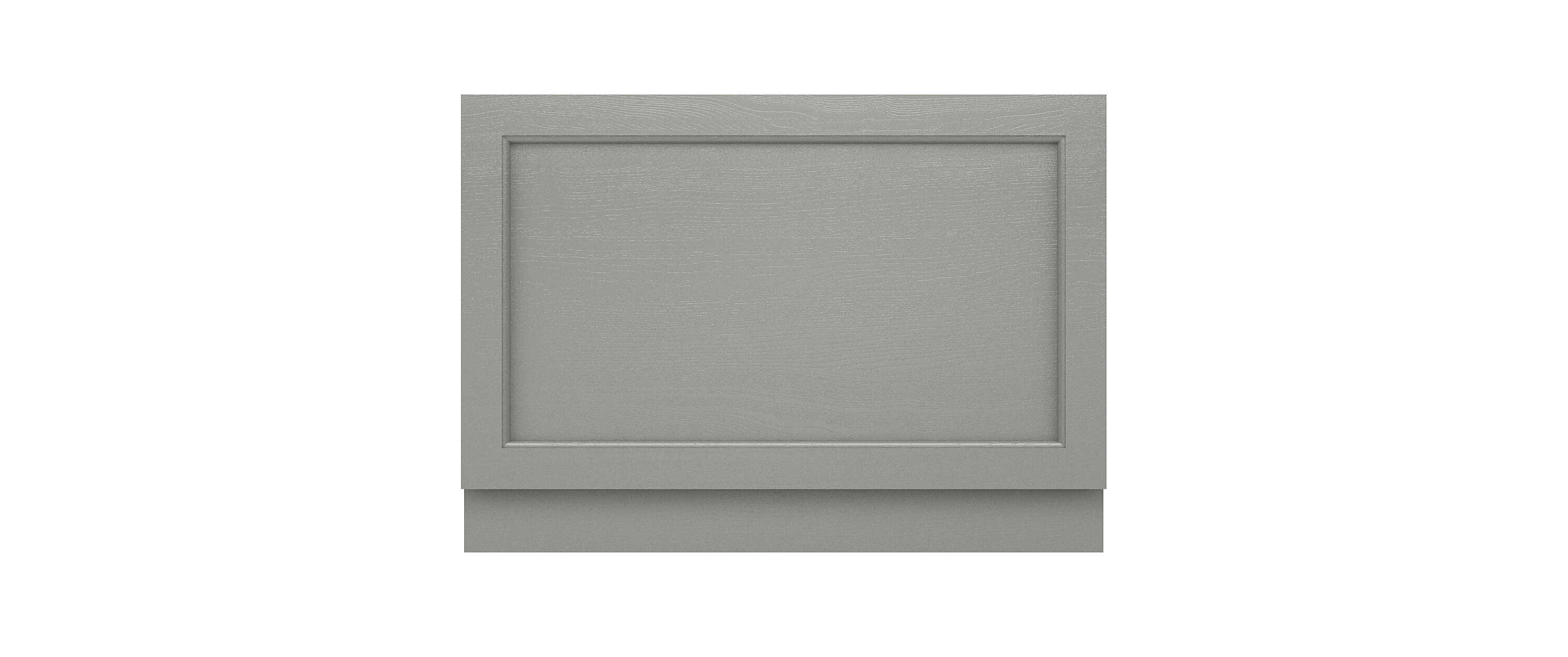 Stylish grey bathroom cabinet door with a raised panel design, perfect for modern bathroom storage solutions and bathroom renovations.