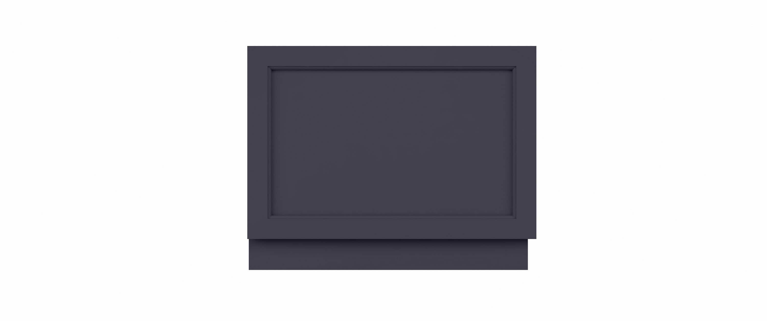 Sleek navy blue bathroom cabinet with minimalist design, perfect for modern bathroom storage solutions from Bubly Bathrooms. Stylish, durable and functional.