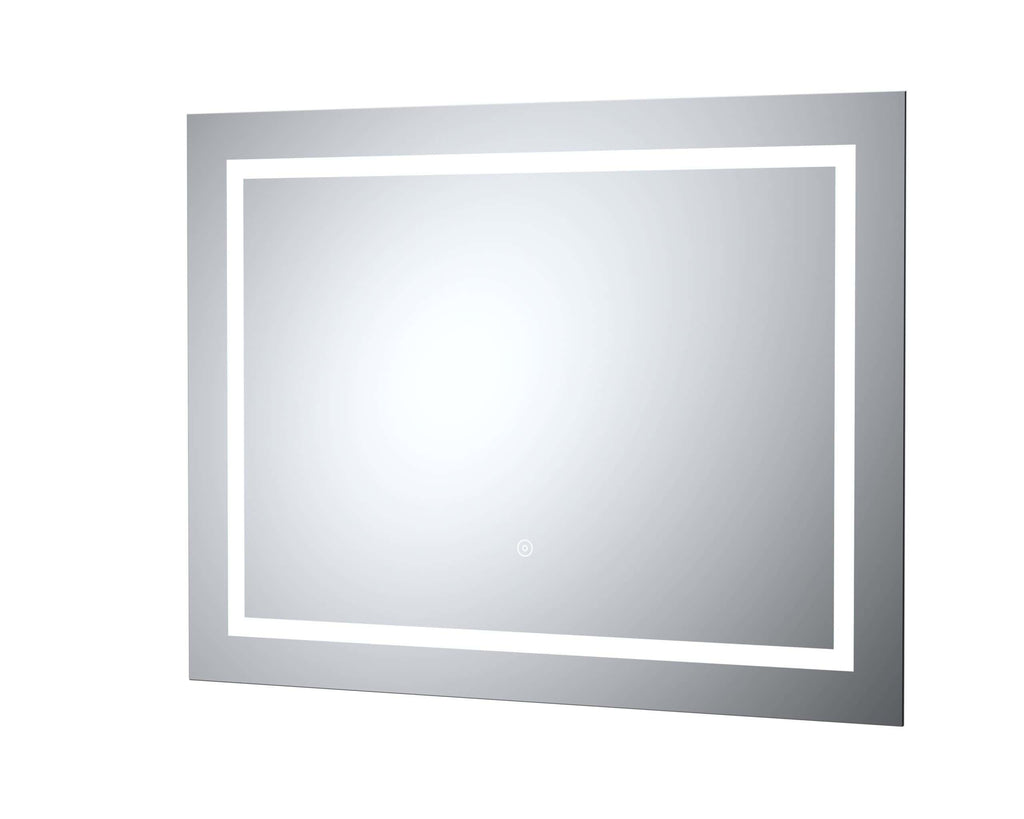 Lighted bathroom mirror with LED illumination by Bubly Bathrooms, ideal for modern and functional bathroom decor. Perfect for grooming, makeup, and daily routines with stylish, sleek design.