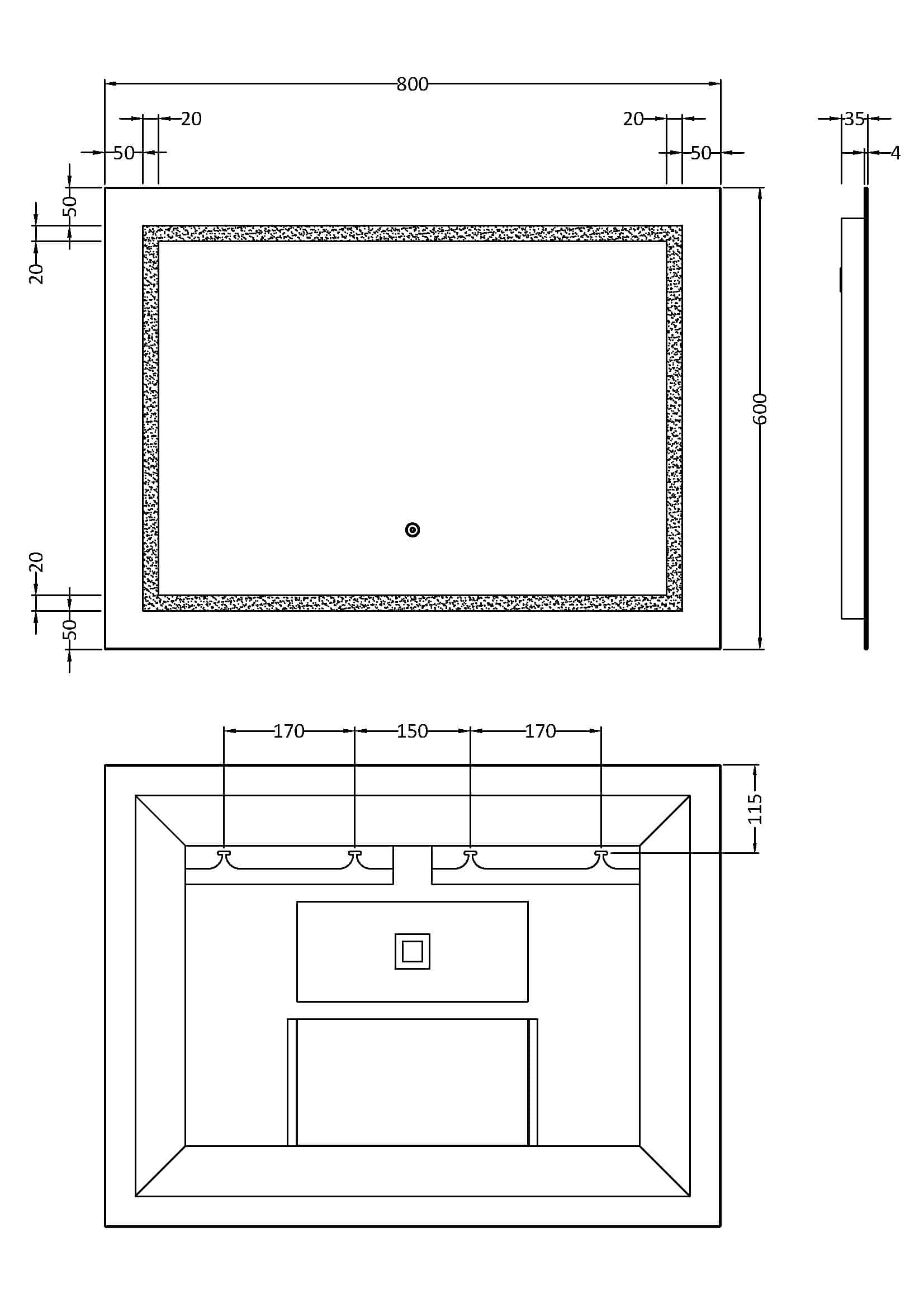 Stylish modern bathroom layout with a spacious walk-in shower, detailed measurements and sleek design elements, perfect for updated Bubly Bathrooms installations.