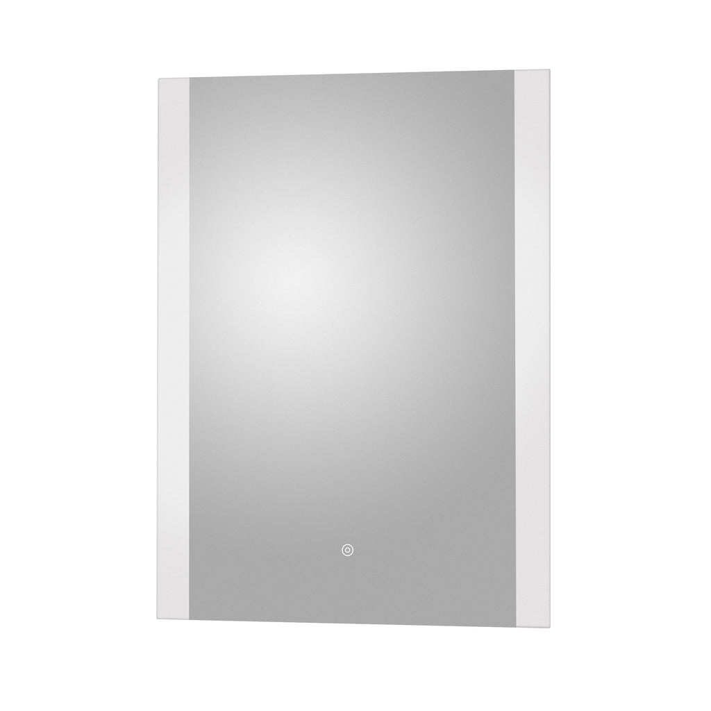 Mirror wardrobe bathroom cabinet with LED lighting, modern storage solution for contemporary bathrooms, featuring sleek design and clean lines.