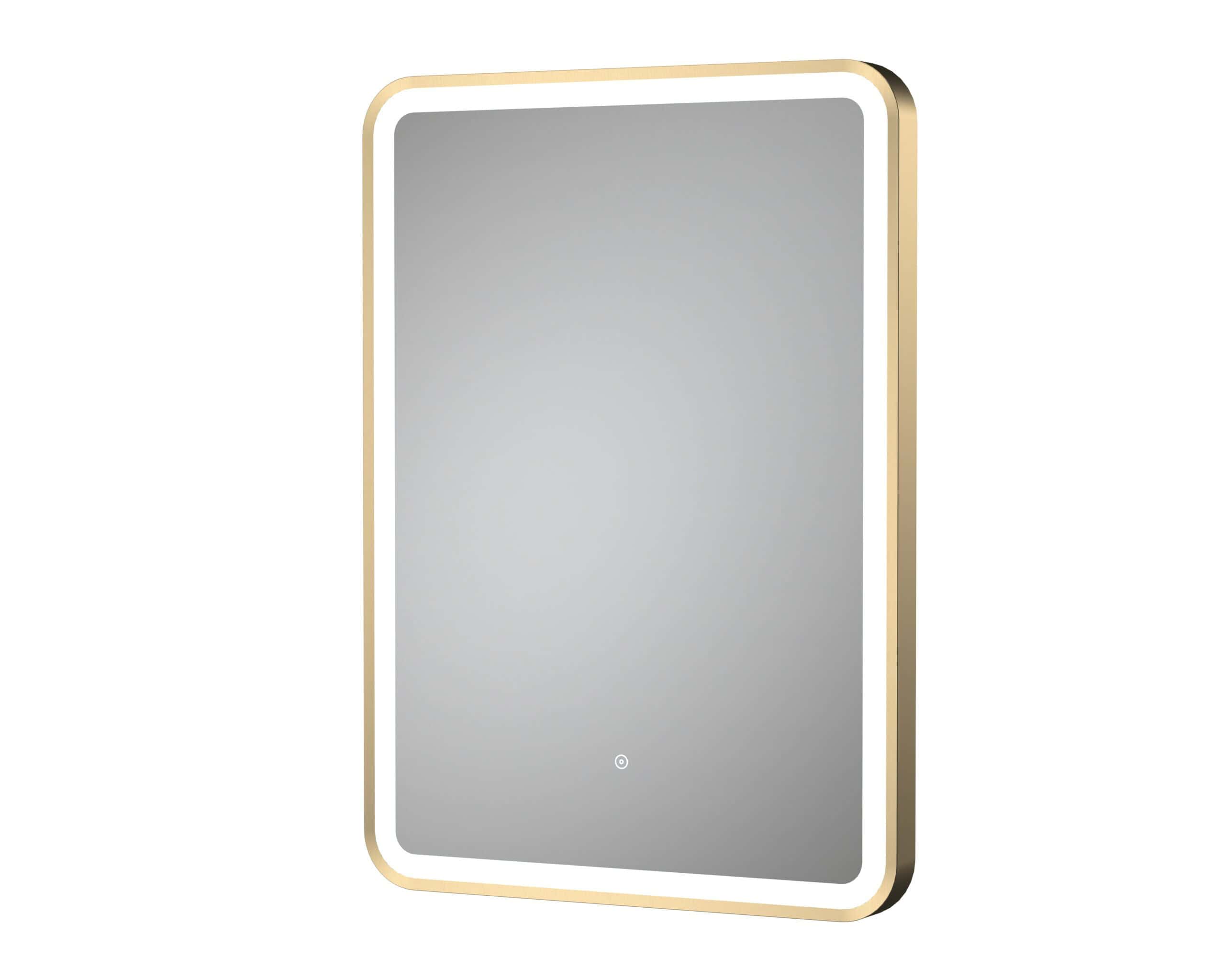 Sleek modern rectangular bathroom mirror with LED lighting, designed for contemporary bathroom decor, enhancing space and style. Perfect for modern bubly bathrooms.
