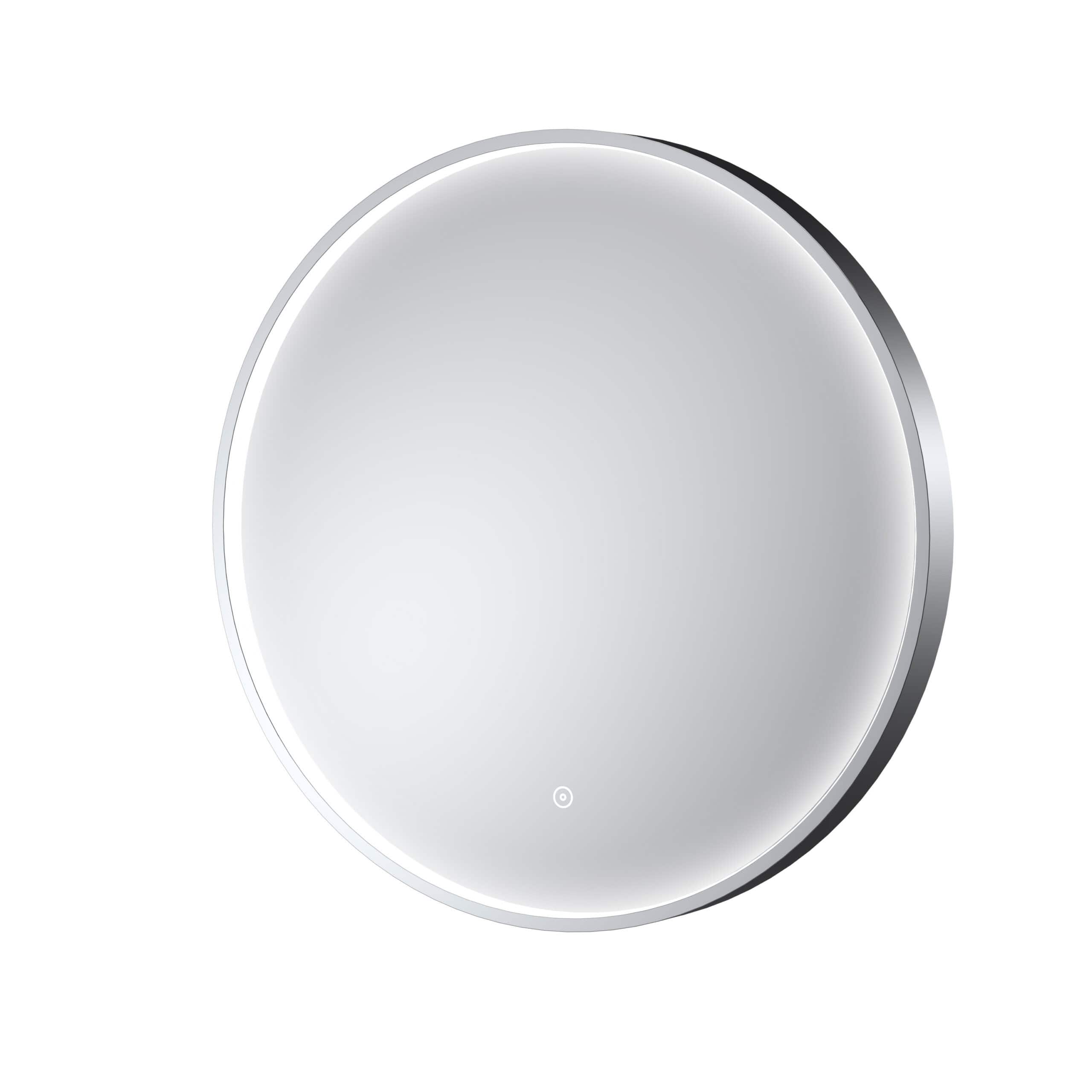Nuie Wall Mounted Round Touch Sensor Illuminated Mirror