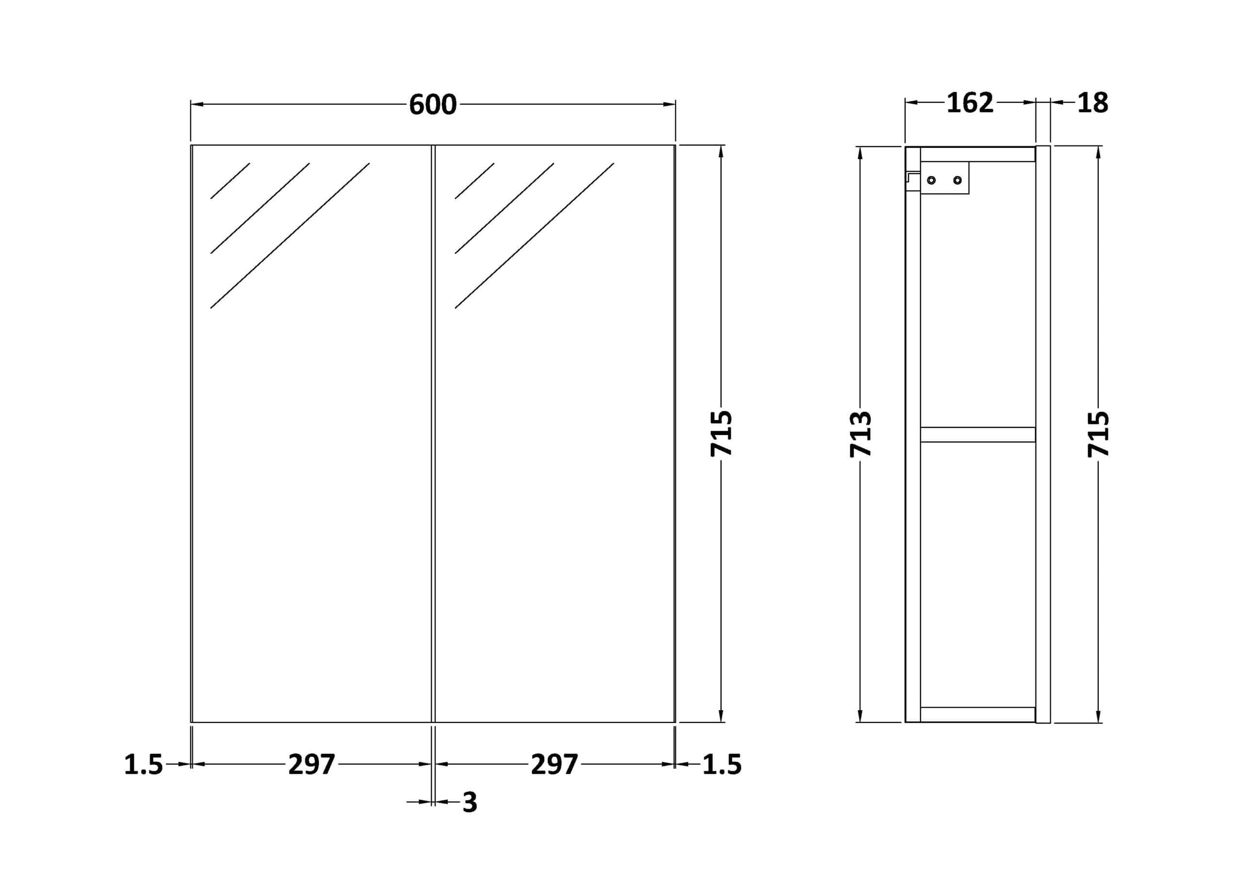 Modern bathroom mirror with storage cabinet for stylish bubly bathrooms.
