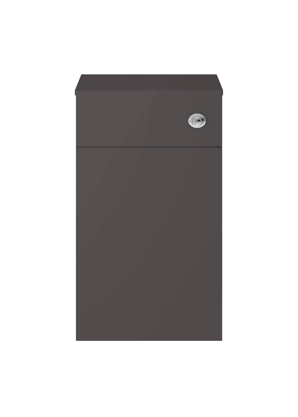 Secure grey letterbox with lock for residential use, modern design, durable metal construction, ideal for outdoor bathroom and home mail delivery.
