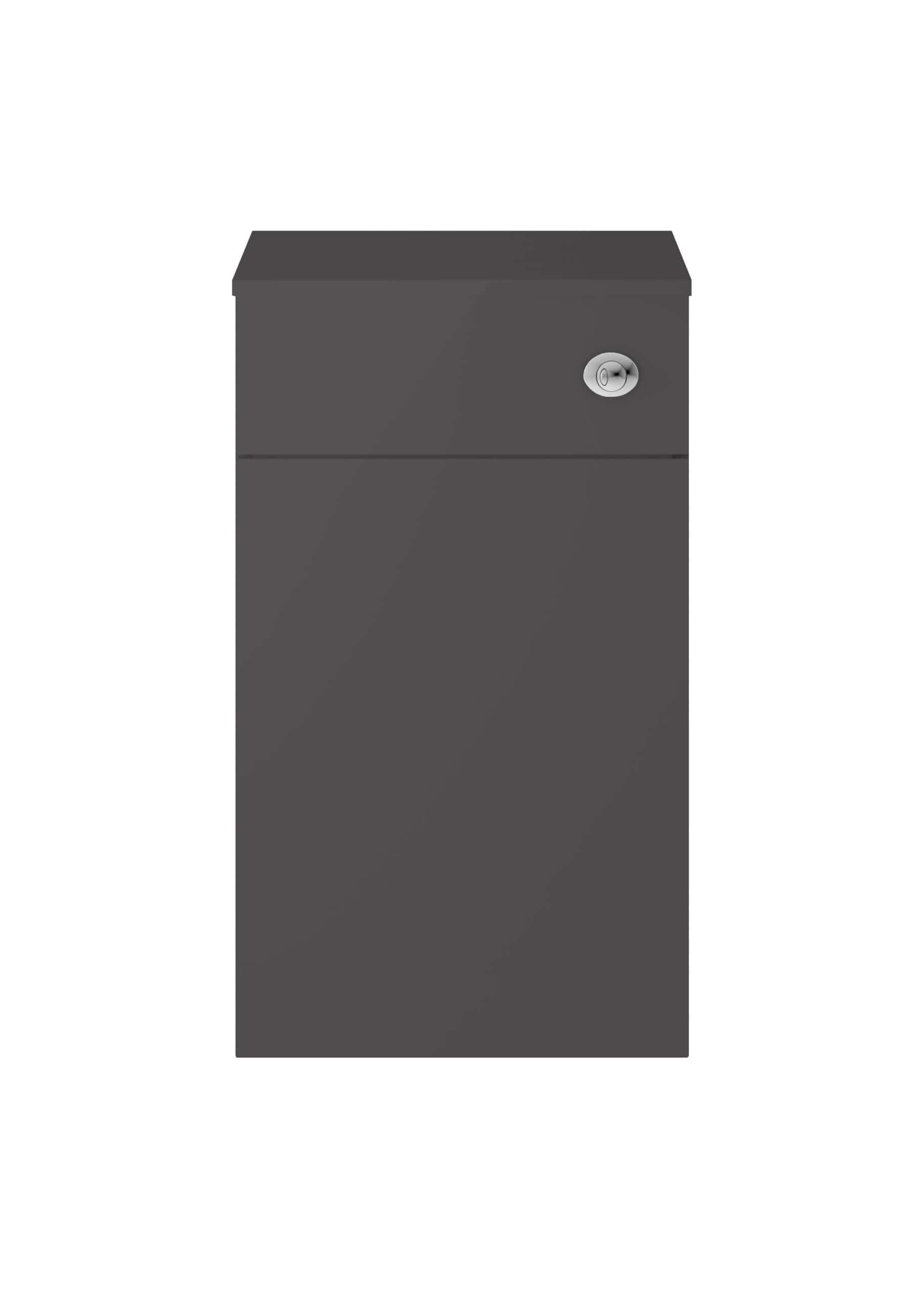 Secure grey letterbox with lock for residential use, modern design, durable metal construction, ideal for outdoor bathroom and home mail delivery.