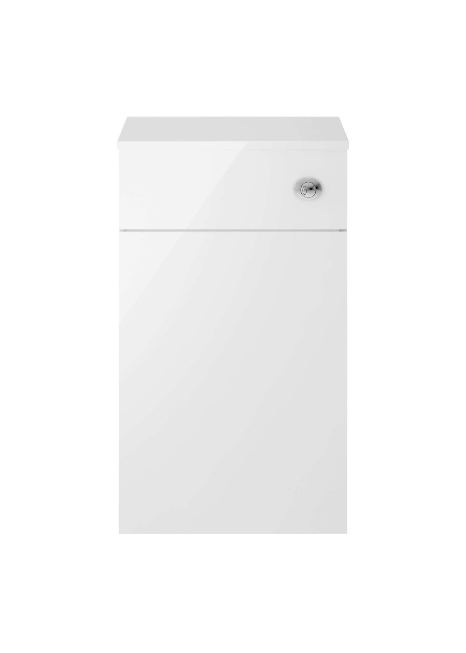 Alkali white washing machine with a top load design and secure lid locking in a modern bathroom setting.