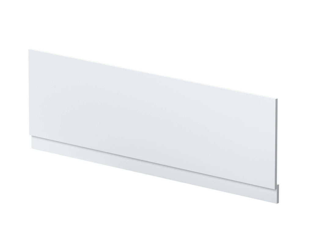 Sleek white bathroom cabinet with handleless design, perfect for modern bathroom storage solutions, available at Bubly Bathrooms UK.