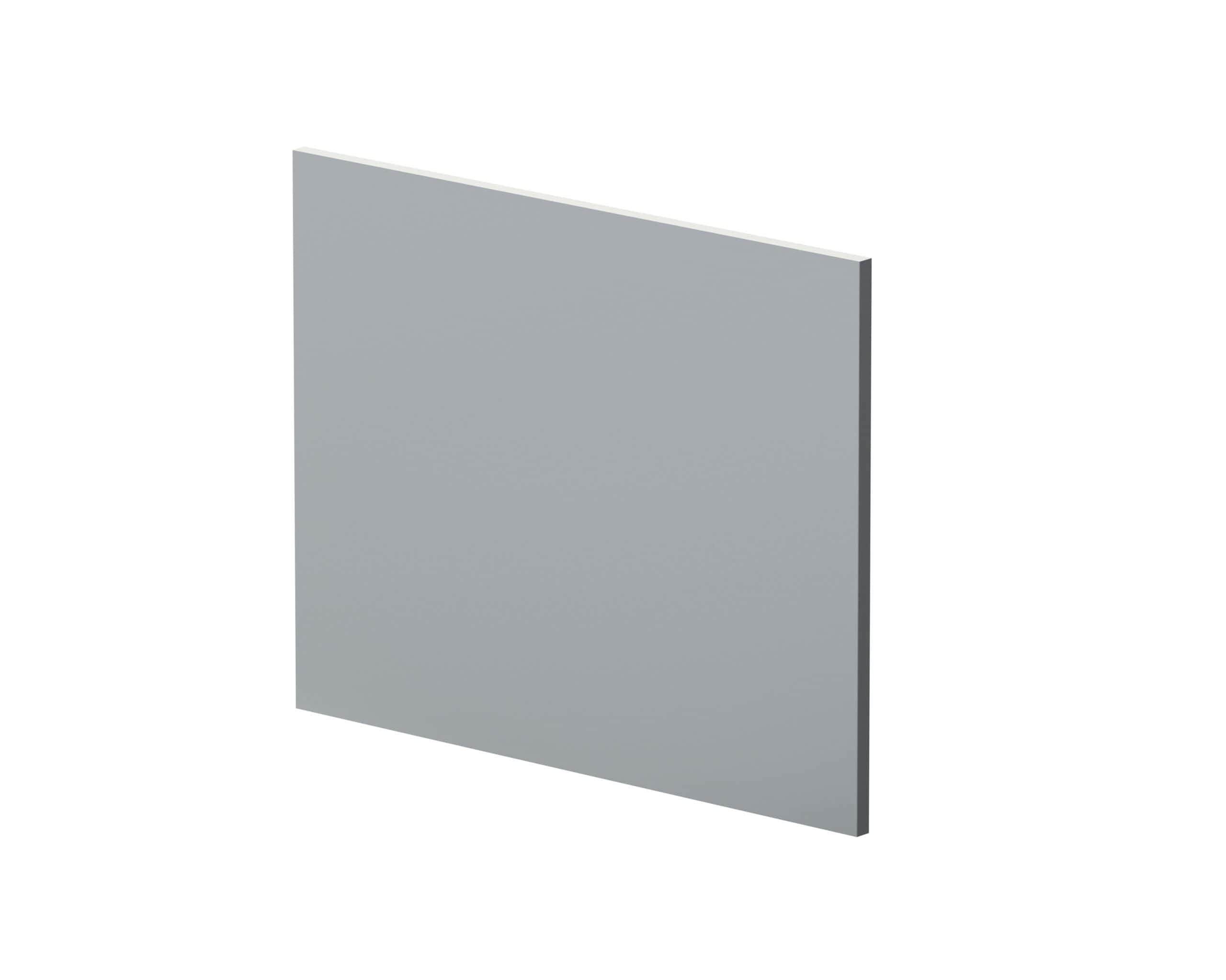 Shower wall panel in light grey for modern bathroom design and waterproof bathroom renovation.