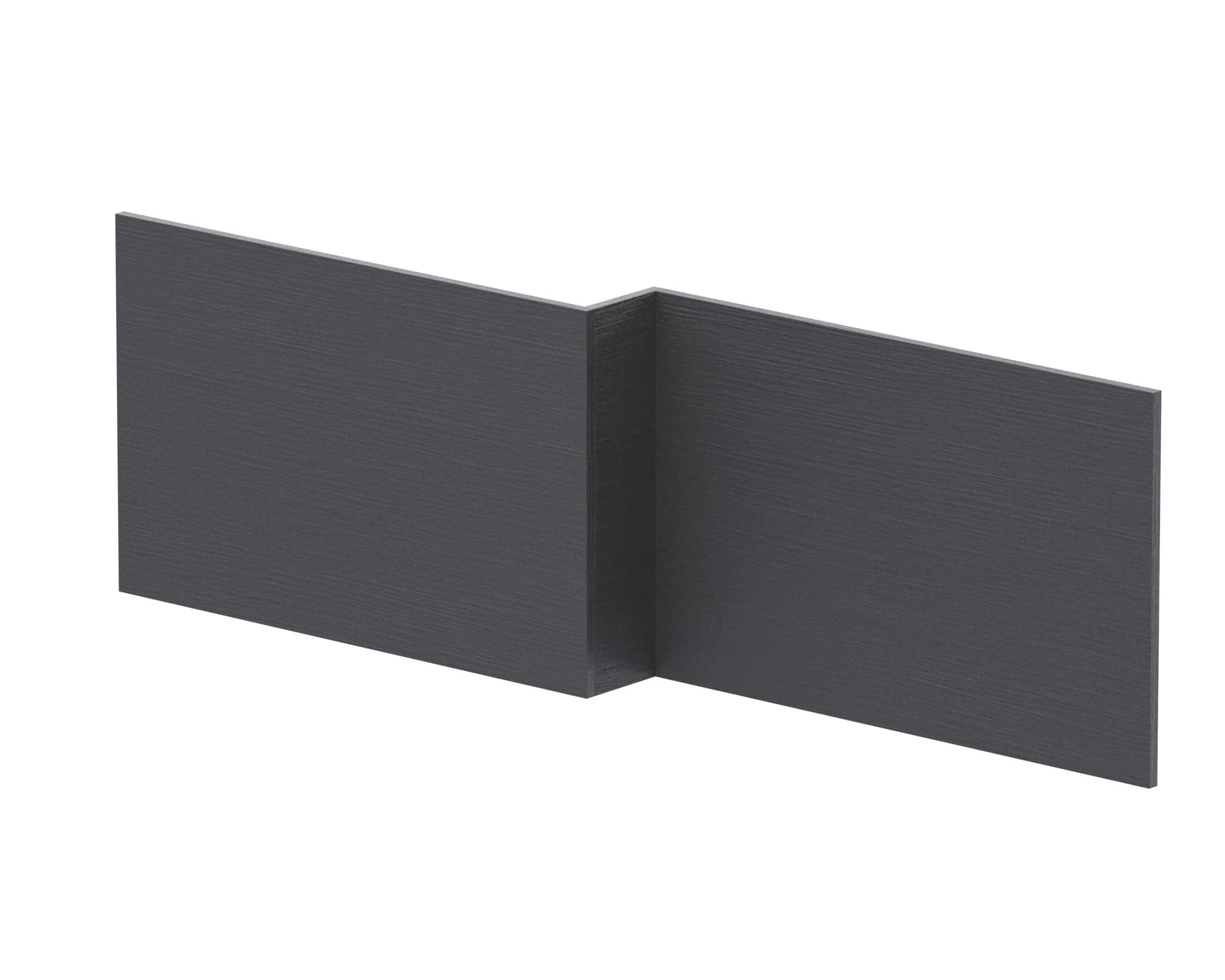 Sleek black bathroom panel for modern Bubly bathrooms, ideal for wall installation or shower enclosures, providing durable and stylish surface finish.