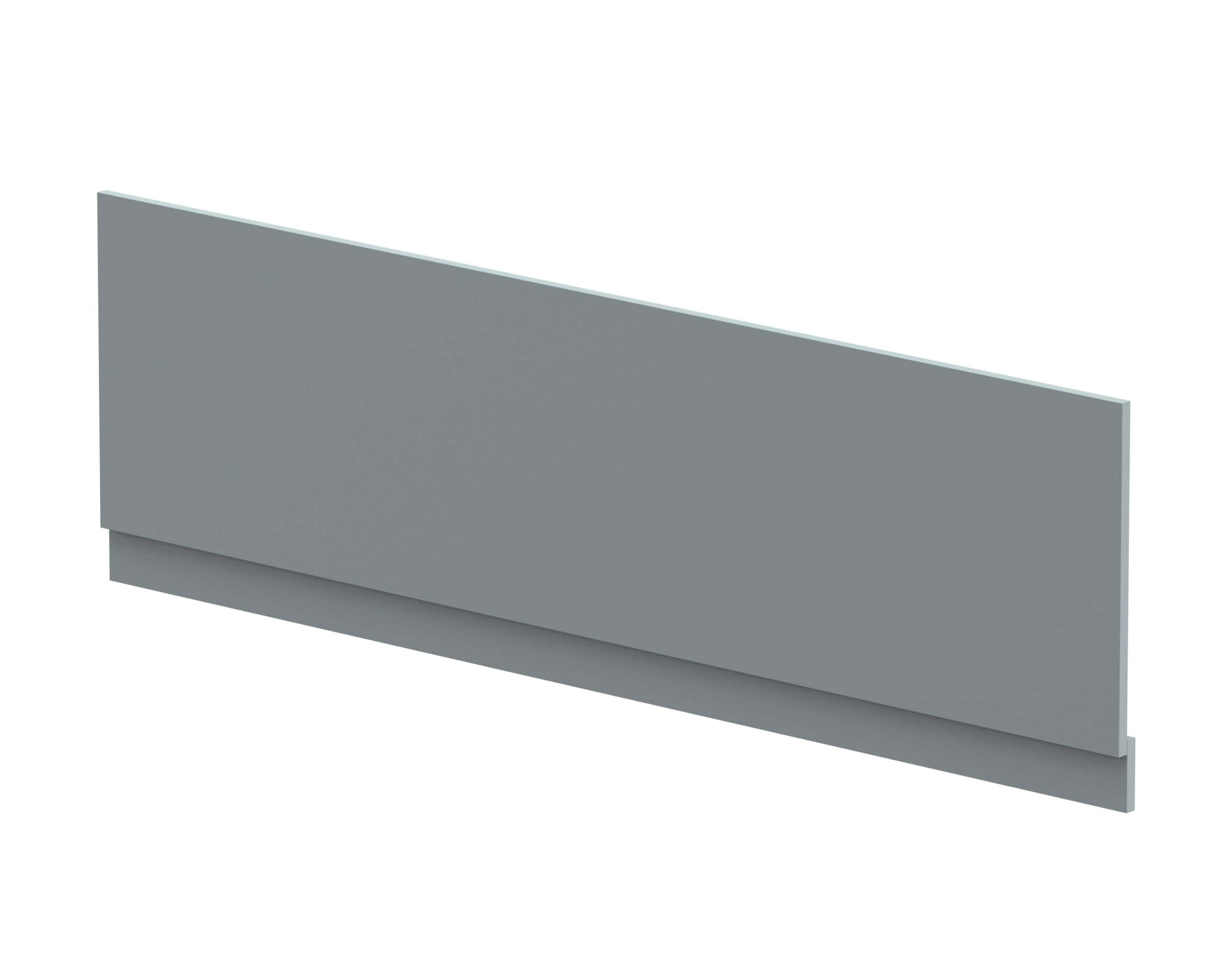 Sleek grey bathroom kickboard or skirting panel for modern bathroom designs, provides neat finishing under cabinets and vanity units, easy to install and maintain.