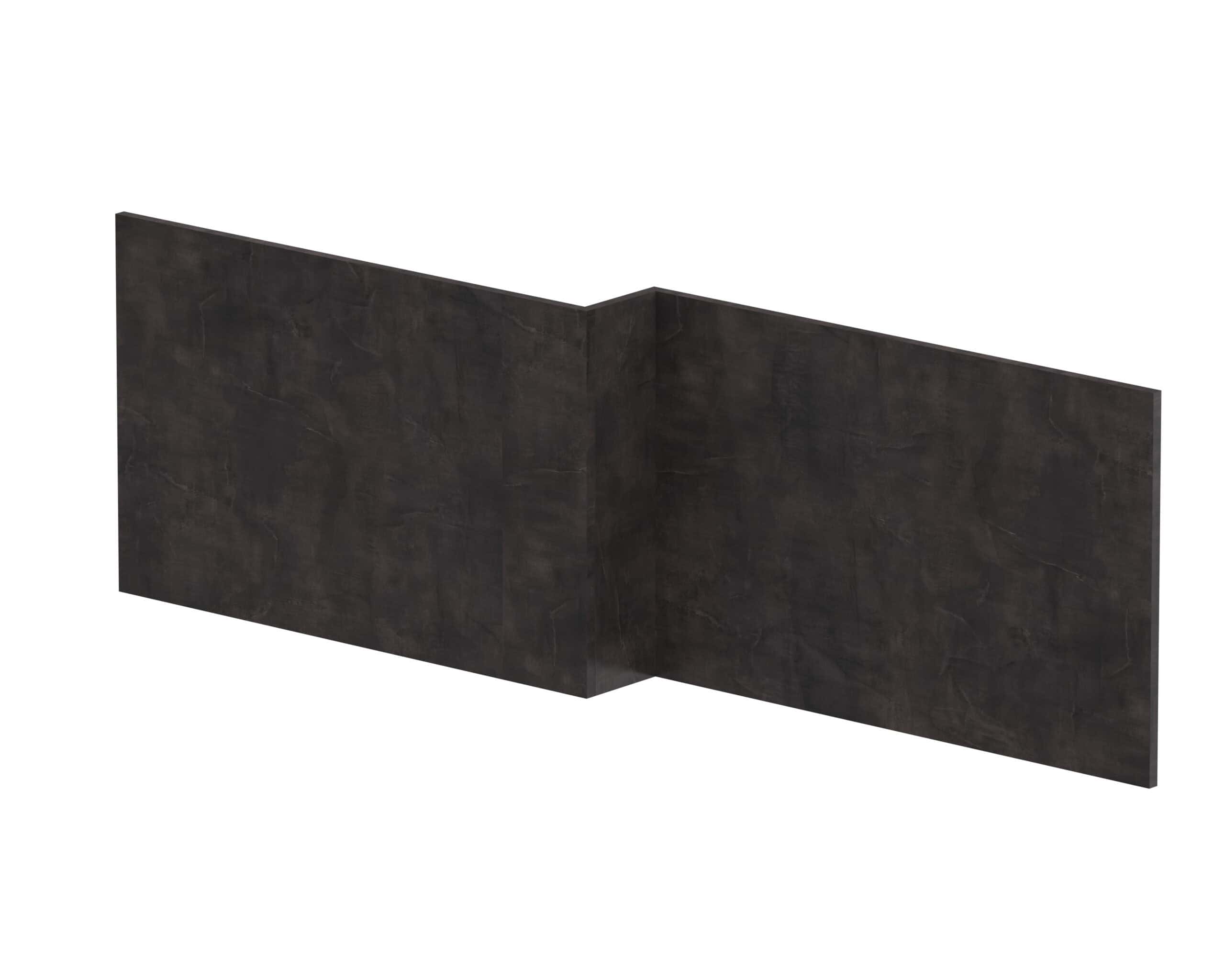 Textured black bathroom wall panels for a modern, sleek look in your bathroom renovation or upgrade. Durable and stylish wall cladding for bathrooms.
