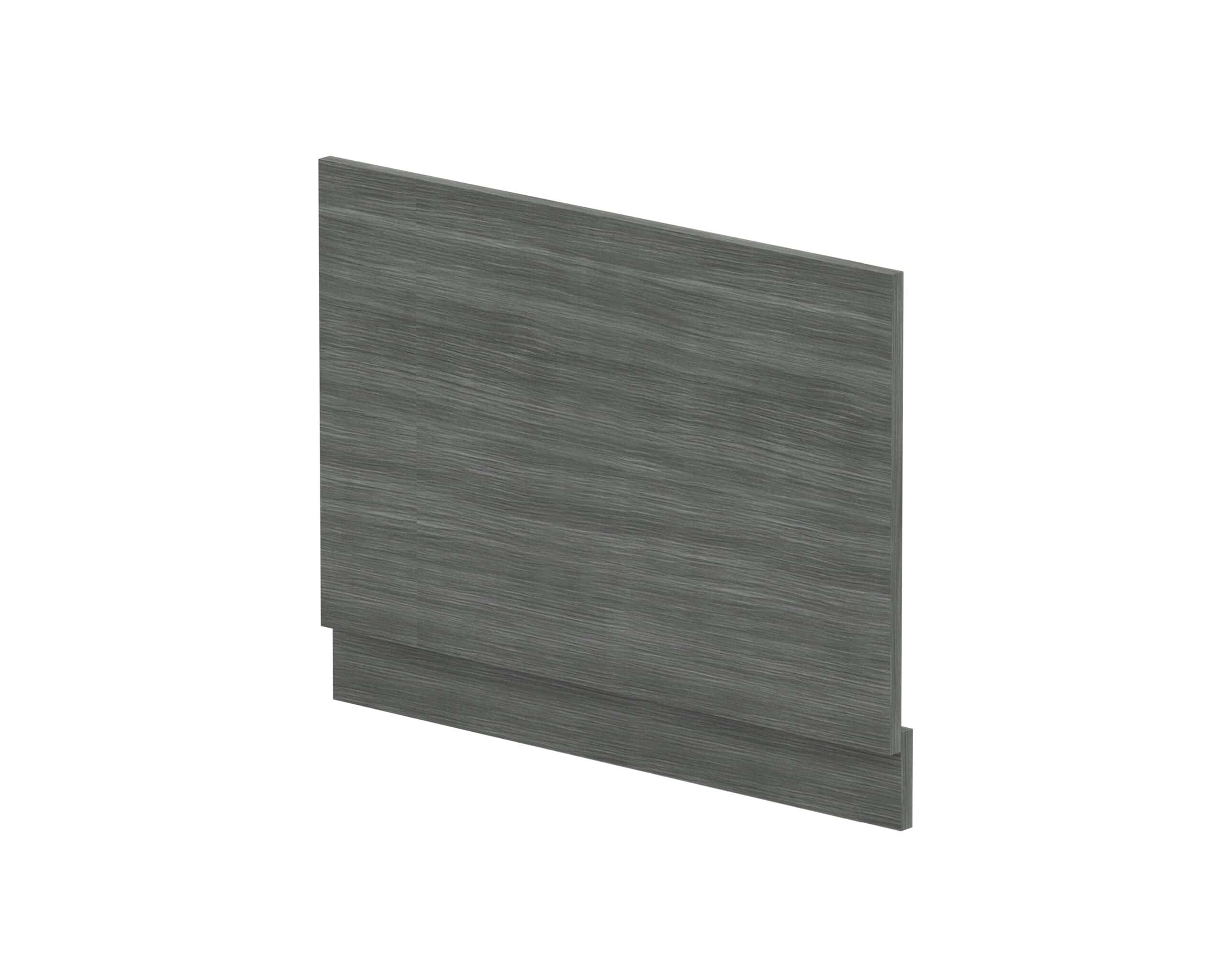 Grey wood-effect bathroom panel, waterproof shower wall cladding, modern bathroom decor, durable bathroom wall panel for stylish and functional bathrooms.