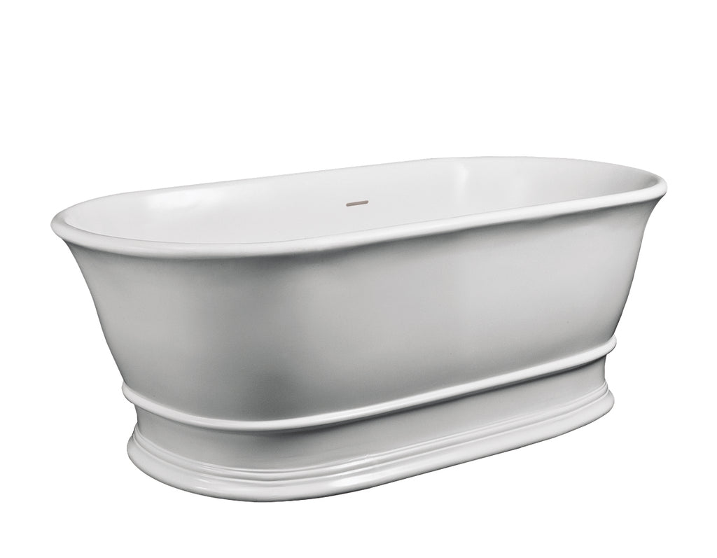 Vintage freestanding cast iron bathtub in light pastel mint green, perfect for elegant classic bathrooms and luxurious interiors.