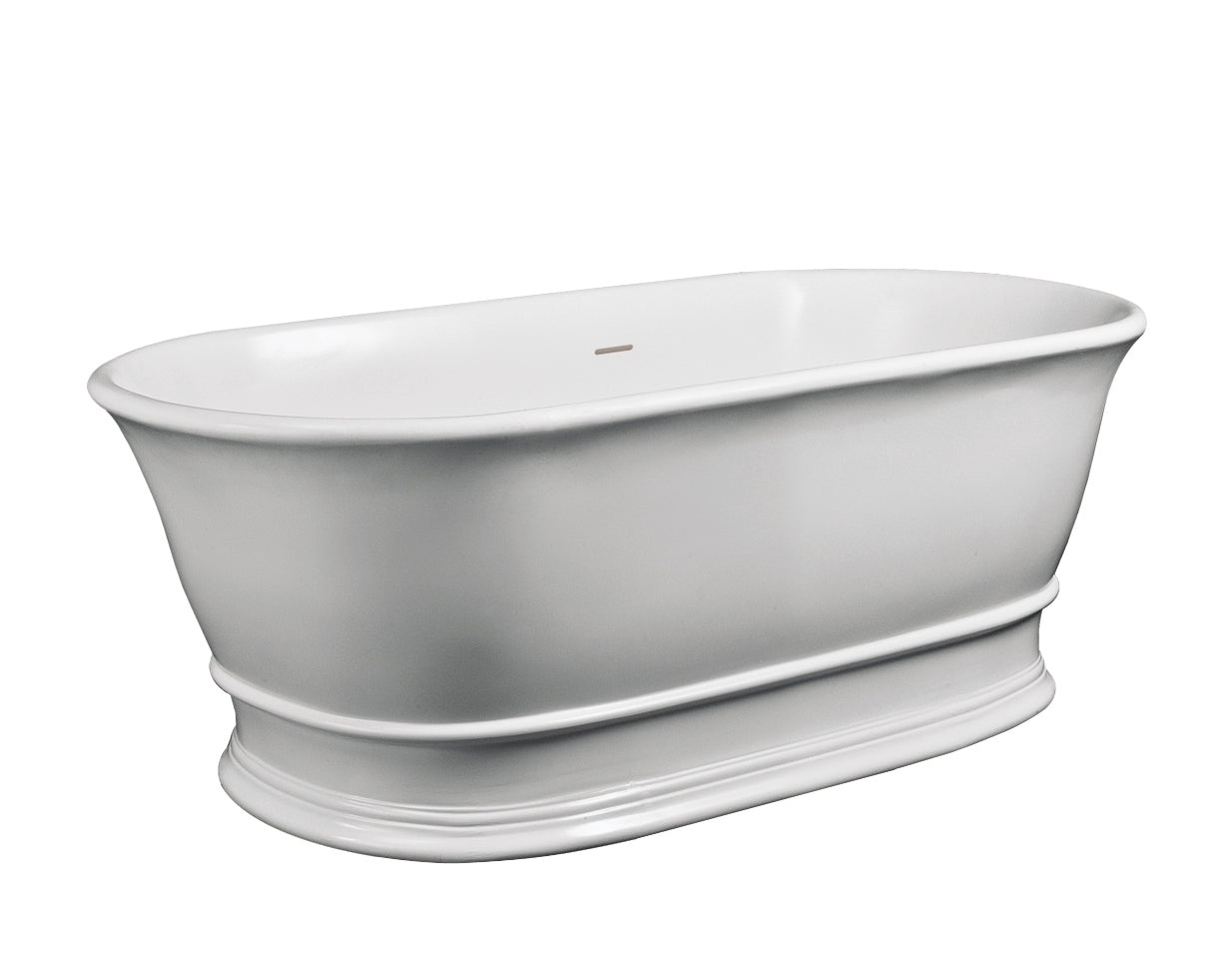 Vintage freestanding cast iron bathtub in light pastel mint green, perfect for elegant classic bathrooms and luxurious interiors.