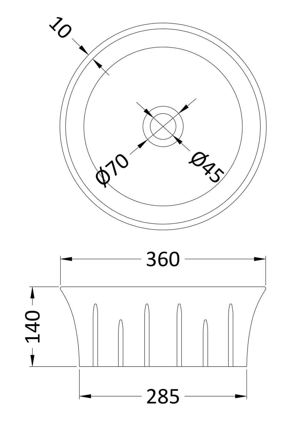 Stronghold Bathroom Basin Tap Technical Drawing with Dimensions for Bathroom Installation, Plumbing Parts, and Bathroom Fixtures. Suitable for modern bathroom renovation and design.