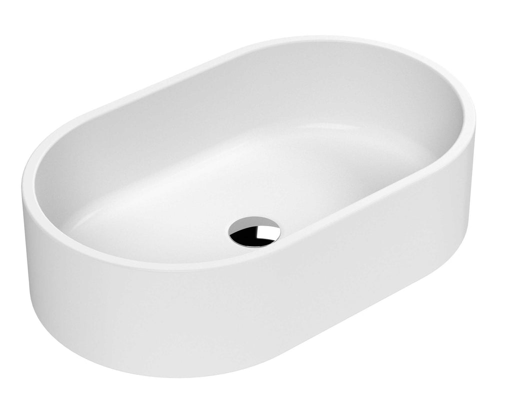 Hudson Reed Oval Sit On Countertop Basin - 565mm Wide - No TH