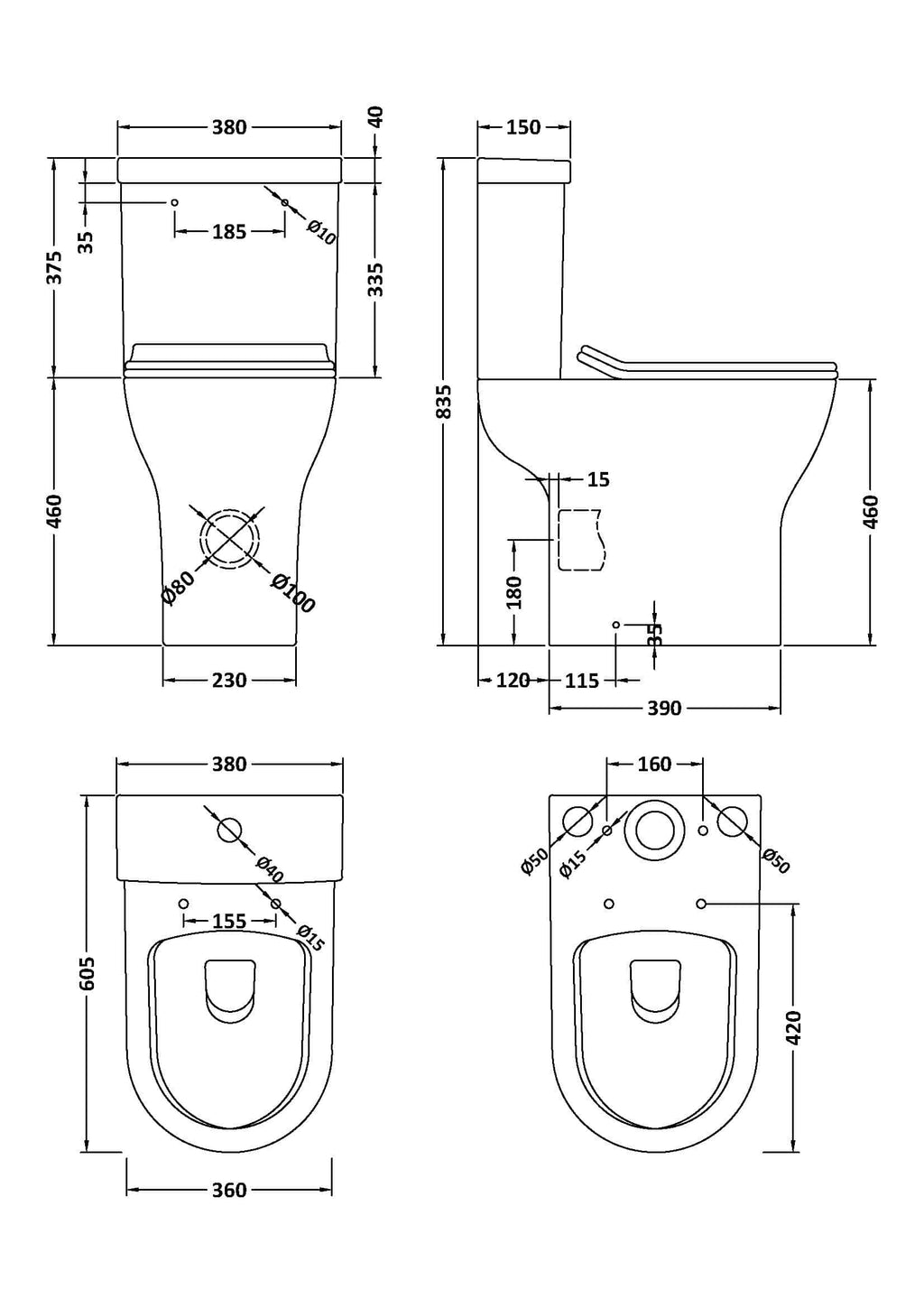 High-quality bathroom toilet design with precise technical measurements for optimal installation and space-saving solutions. Perfect for modern bathroom renovation projects.