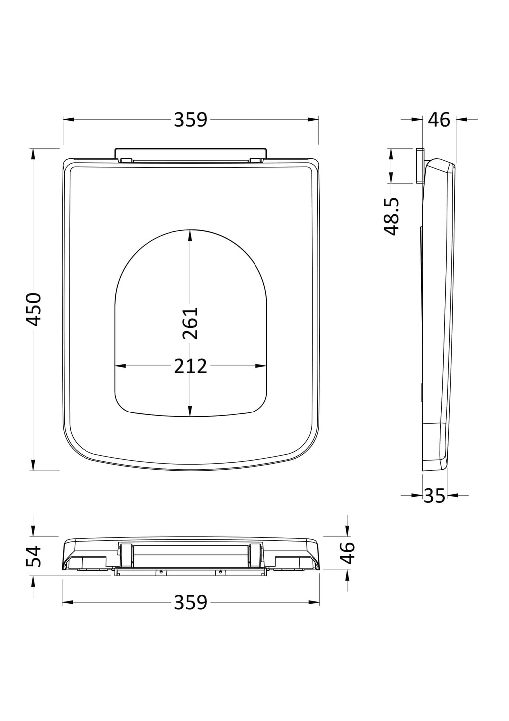 High-quality bathroom toilet seat with ergonomic design, precise measurements, and durable construction for modern Bubly Bathrooms installations.