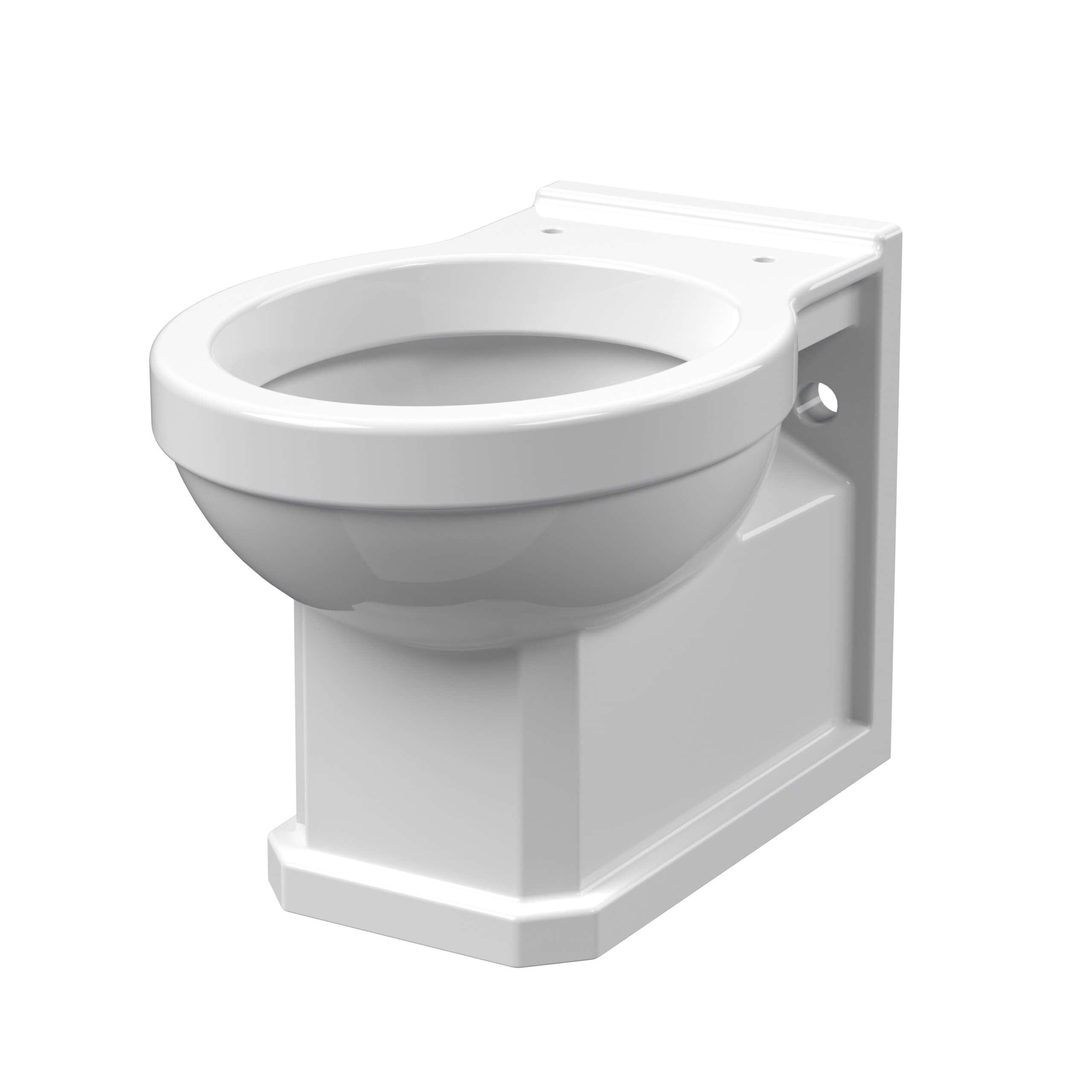 Lightweight white toilet bowl with a compact design, ideal for bathroom renovations and installations. Features a sturdy ceramic construction and easy-to-clean surface, perfect for residential or commercial bathrooms.
