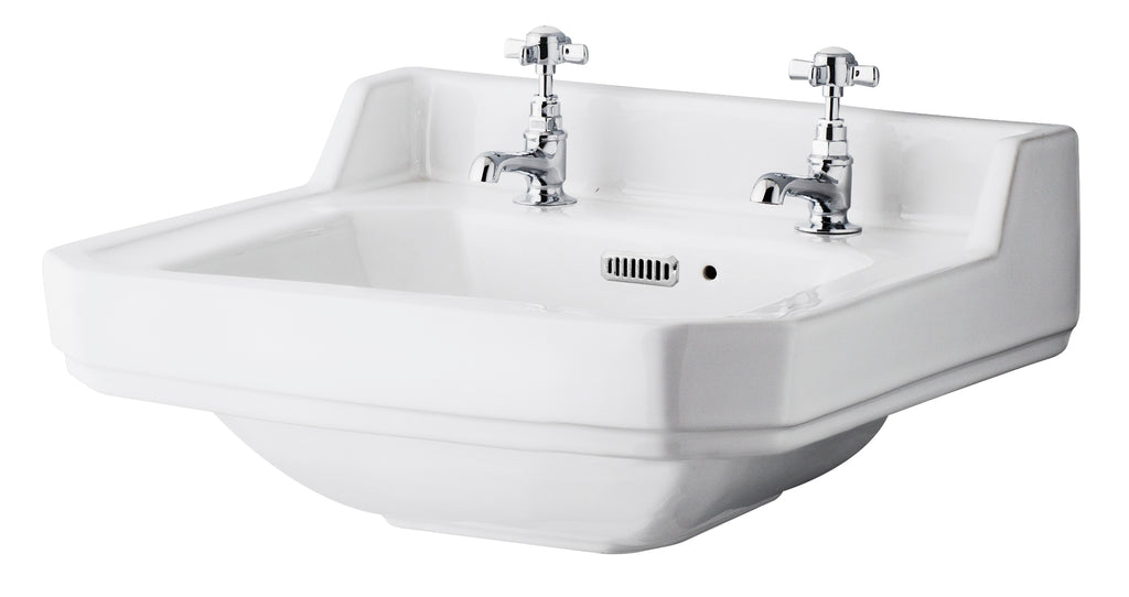 Hudson Reed Richmond Basin With Washstand - 500mm Wide - White