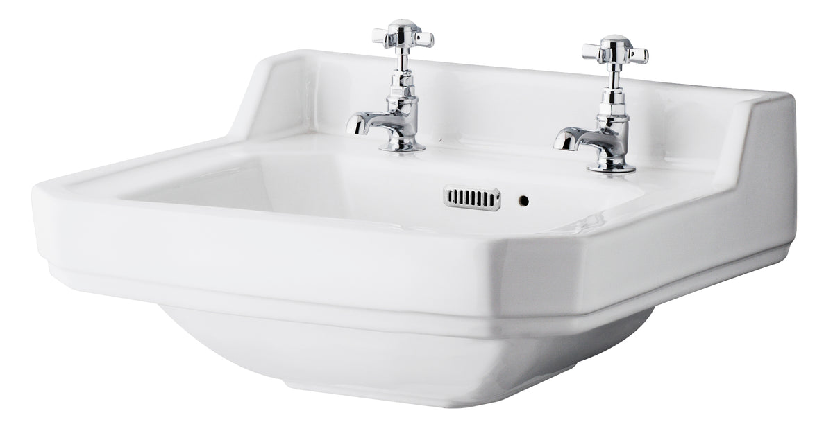 Hudson Reed Richmond Basin With Washstand - 500mm Wide - White